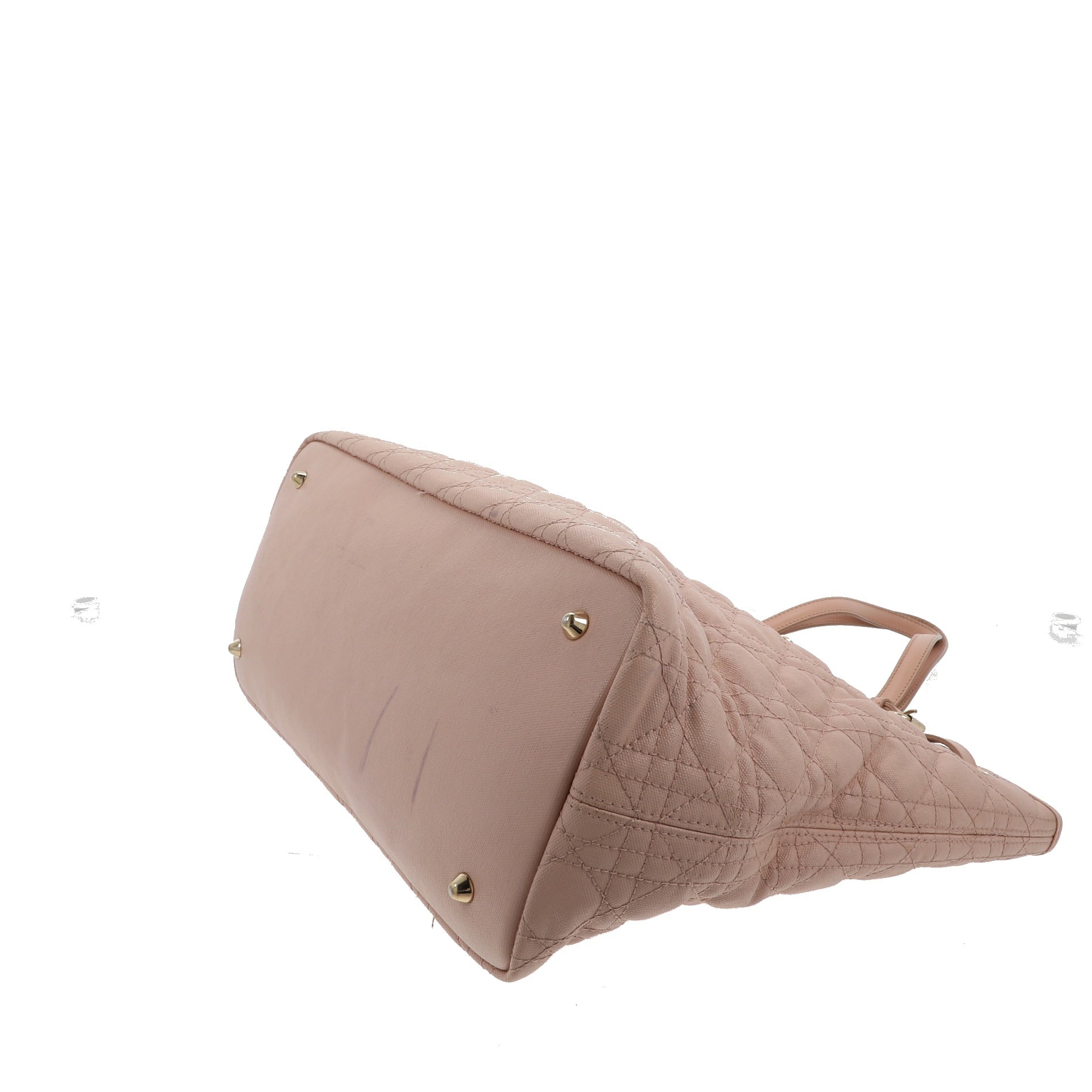 CHRISTIAN DIOR Panarea Shoulder Bag in Pink Canvas
