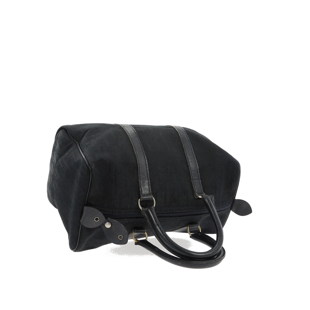CHRISTIAN DIOR Bowling Handbag in Blue Fabric