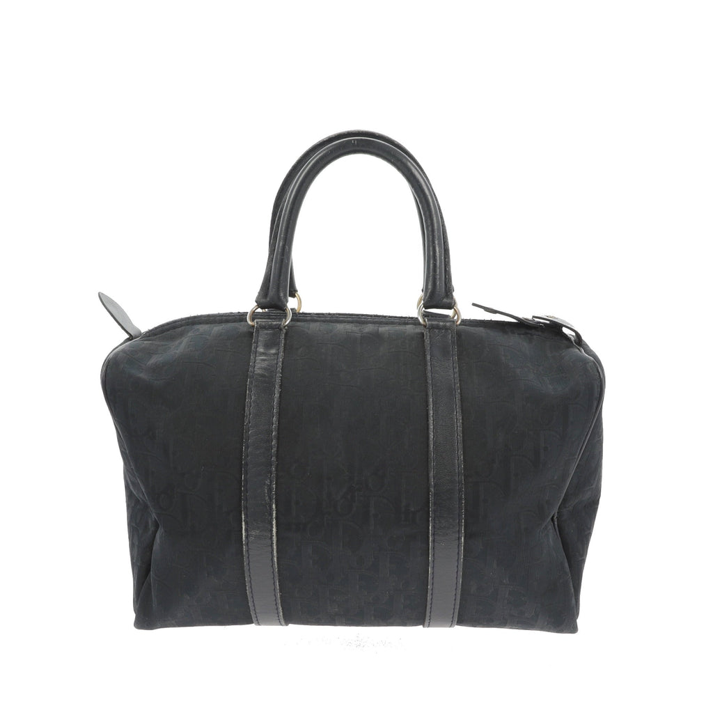CHRISTIAN DIOR Bowling Handbag in Blue Fabric