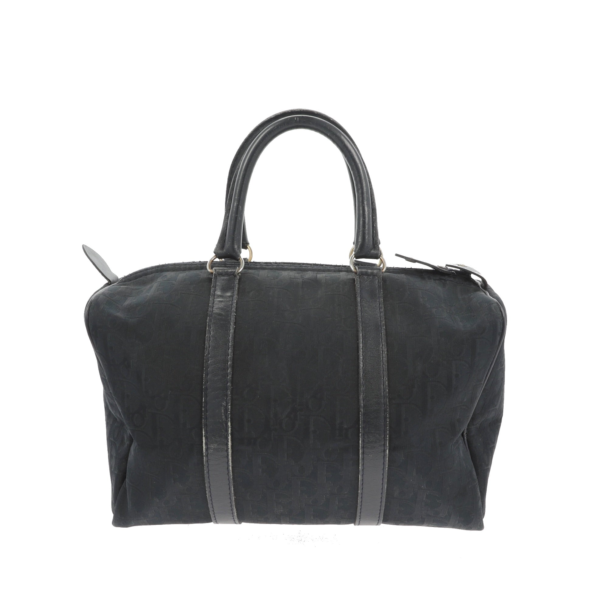 CHRISTIAN DIOR Bowling Handbag in Blue Fabric