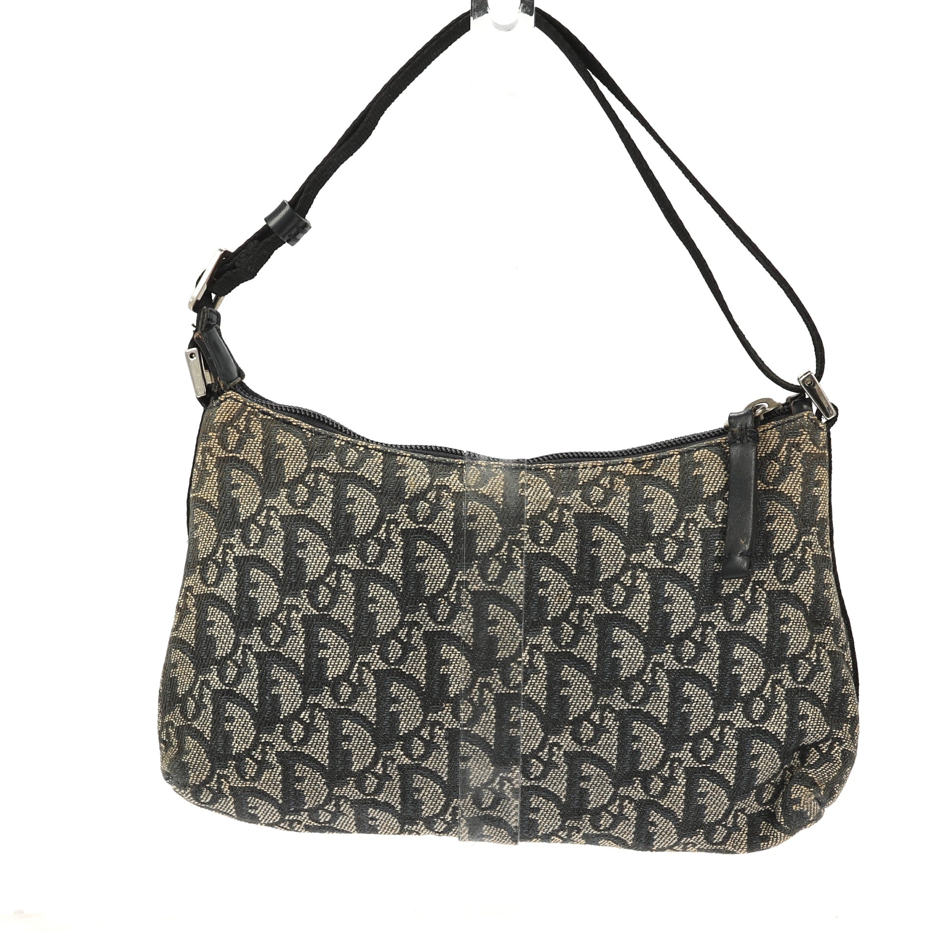 CHRISTIAN DIOR Shoulder Bag in Blue Fabric
