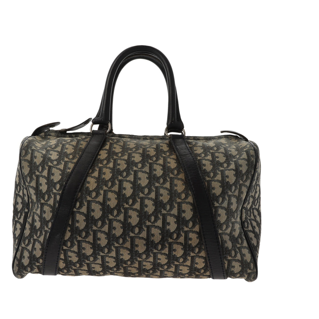 CHRISTIAN DIOR Bowling Handbag in Blue Fabric