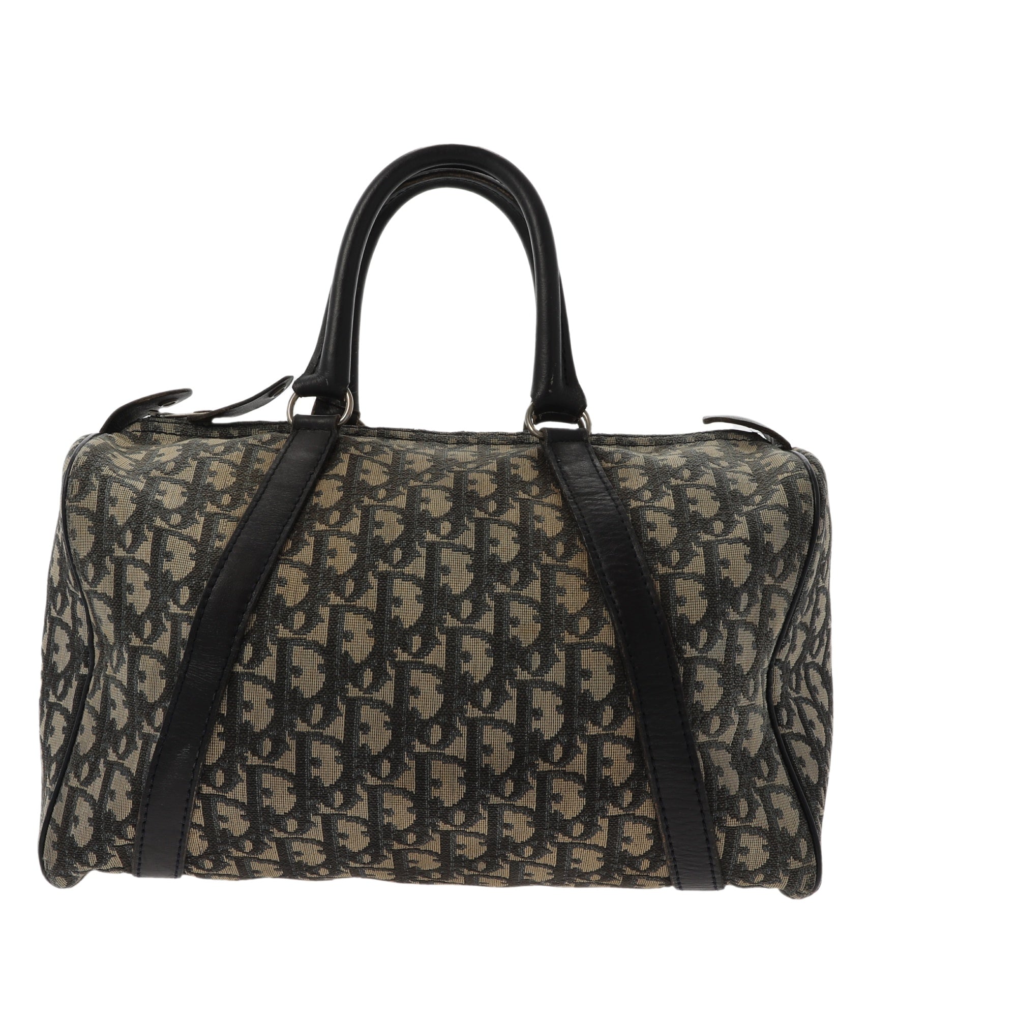 CHRISTIAN DIOR Bowling Handbag in Blue Fabric