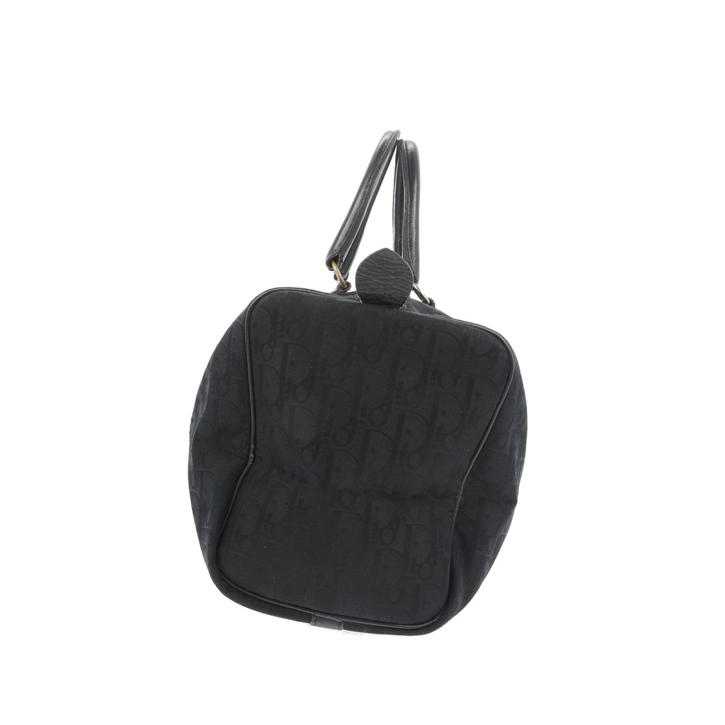 CHRISTIAN DIOR Bowling Handbag in Blue Fabric