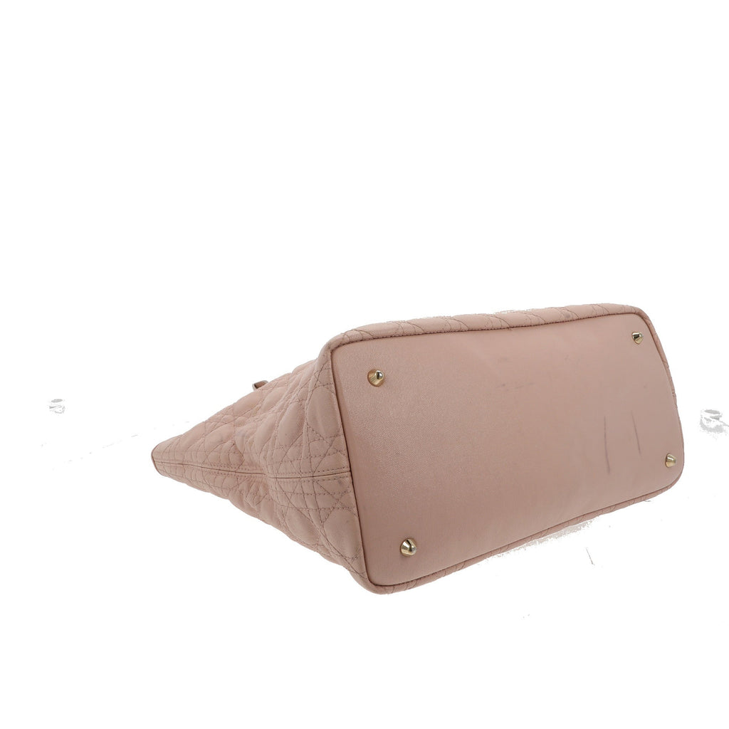 CHRISTIAN DIOR Panarea Shoulder Bag in Pink Canvas