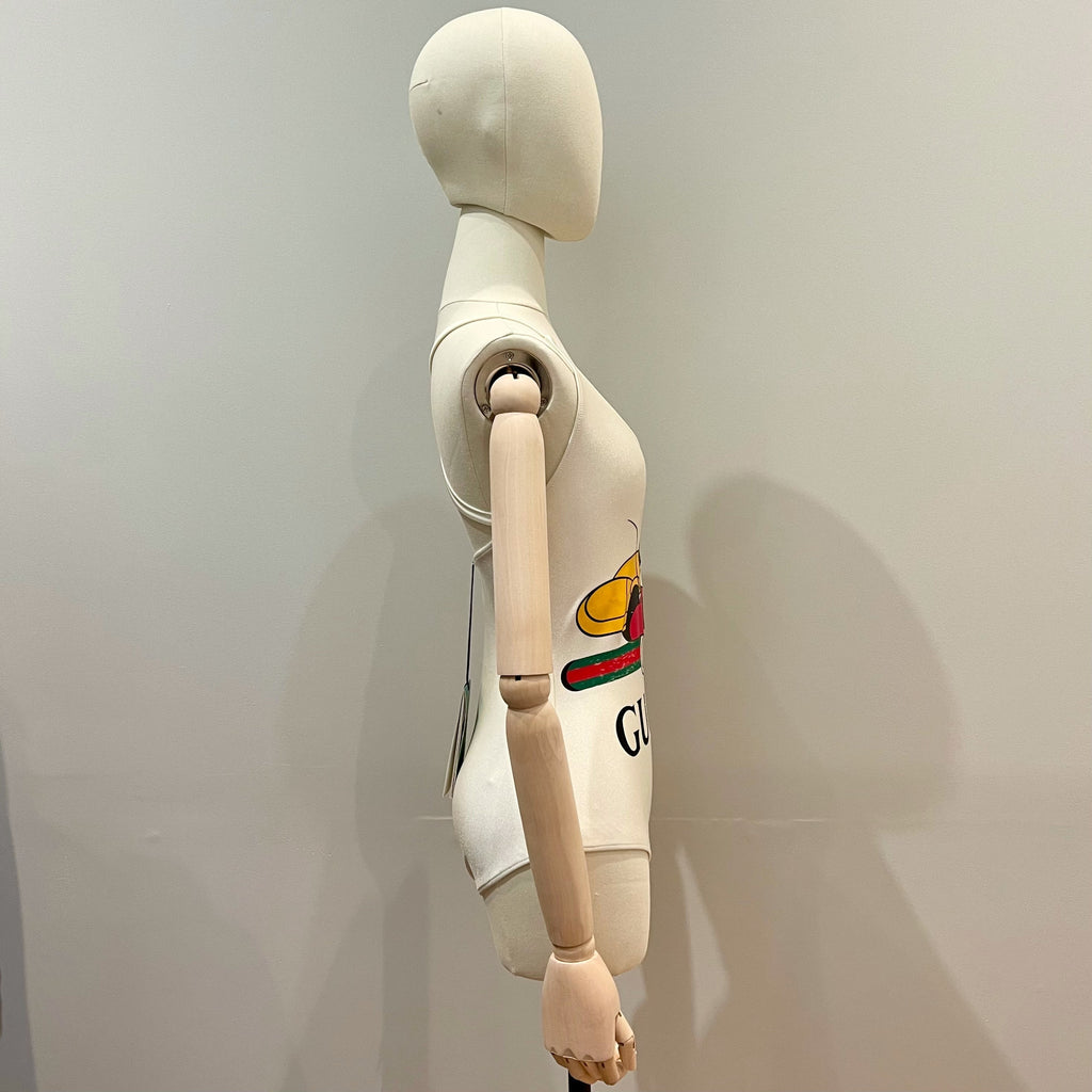Gucci White Disney Swimsuit, Sz Extra Small