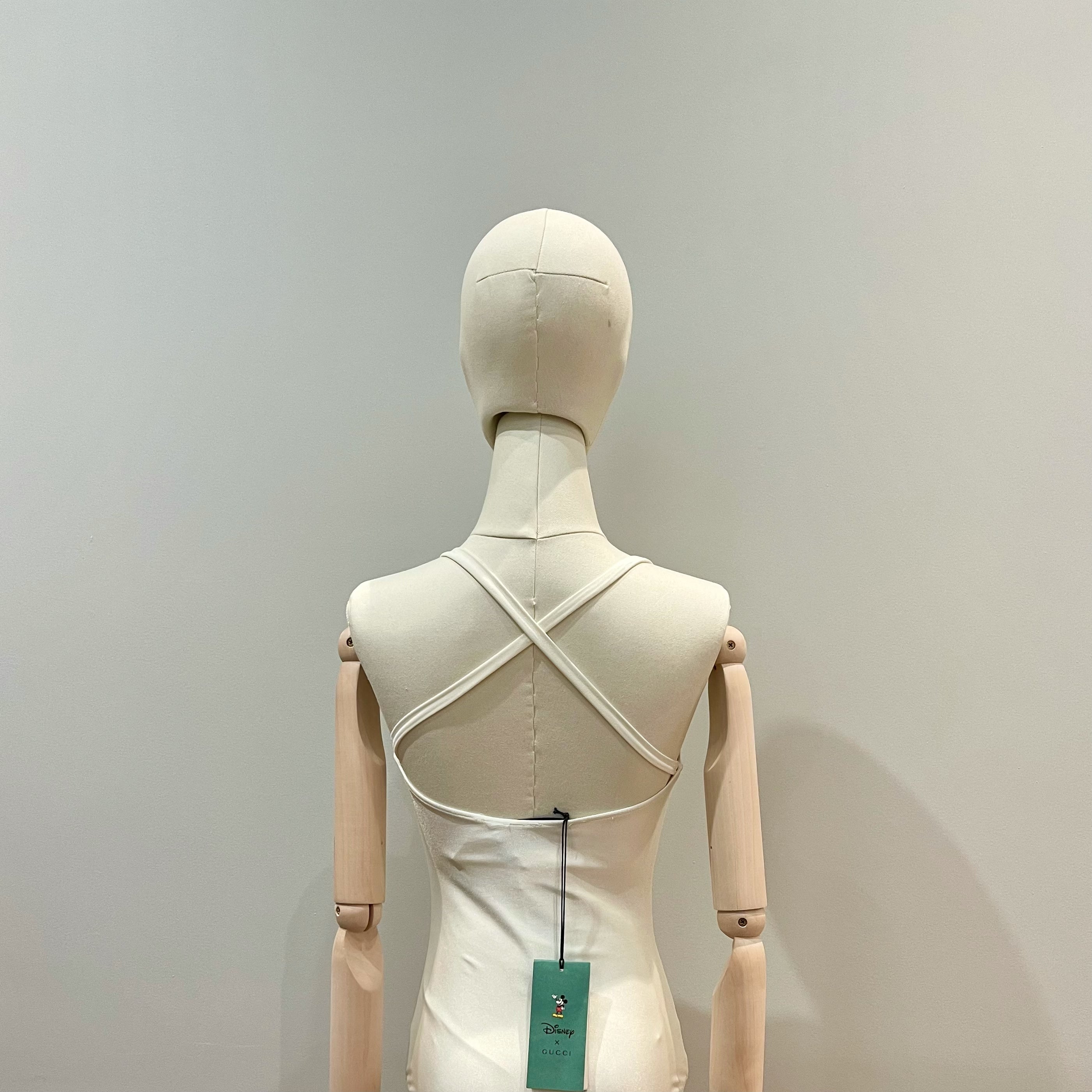 Gucci White Disney Swimsuit, Sz Extra Small