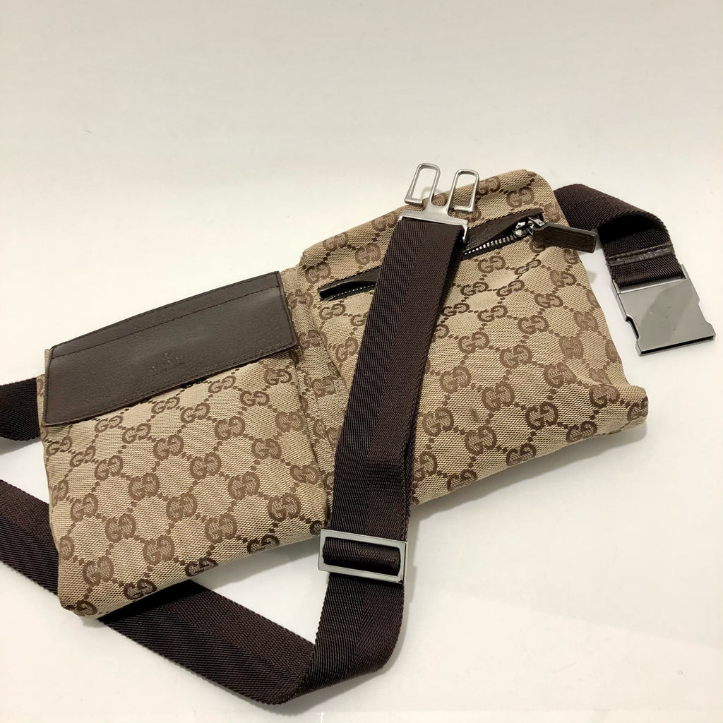 Gucci Brown Vintage Monogram Waist Bag or Crossbody