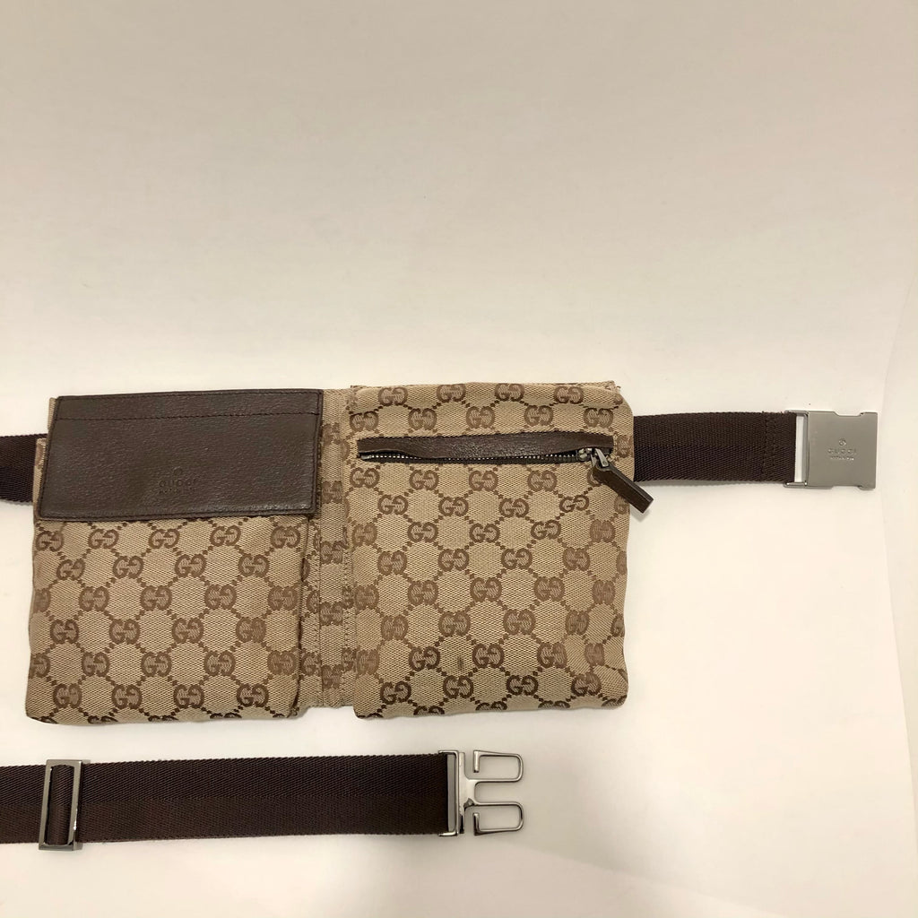 Gucci Brown Vintage Monogram Waist Bag or Crossbody