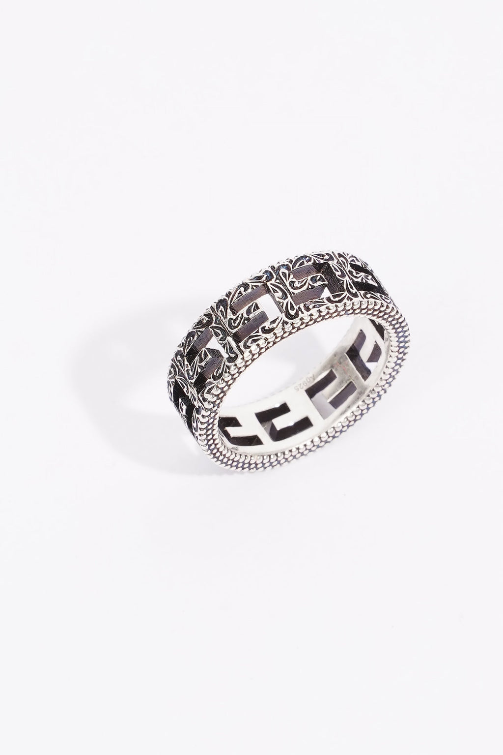 Gucci Square G Ring Silver Silver Sterling 13