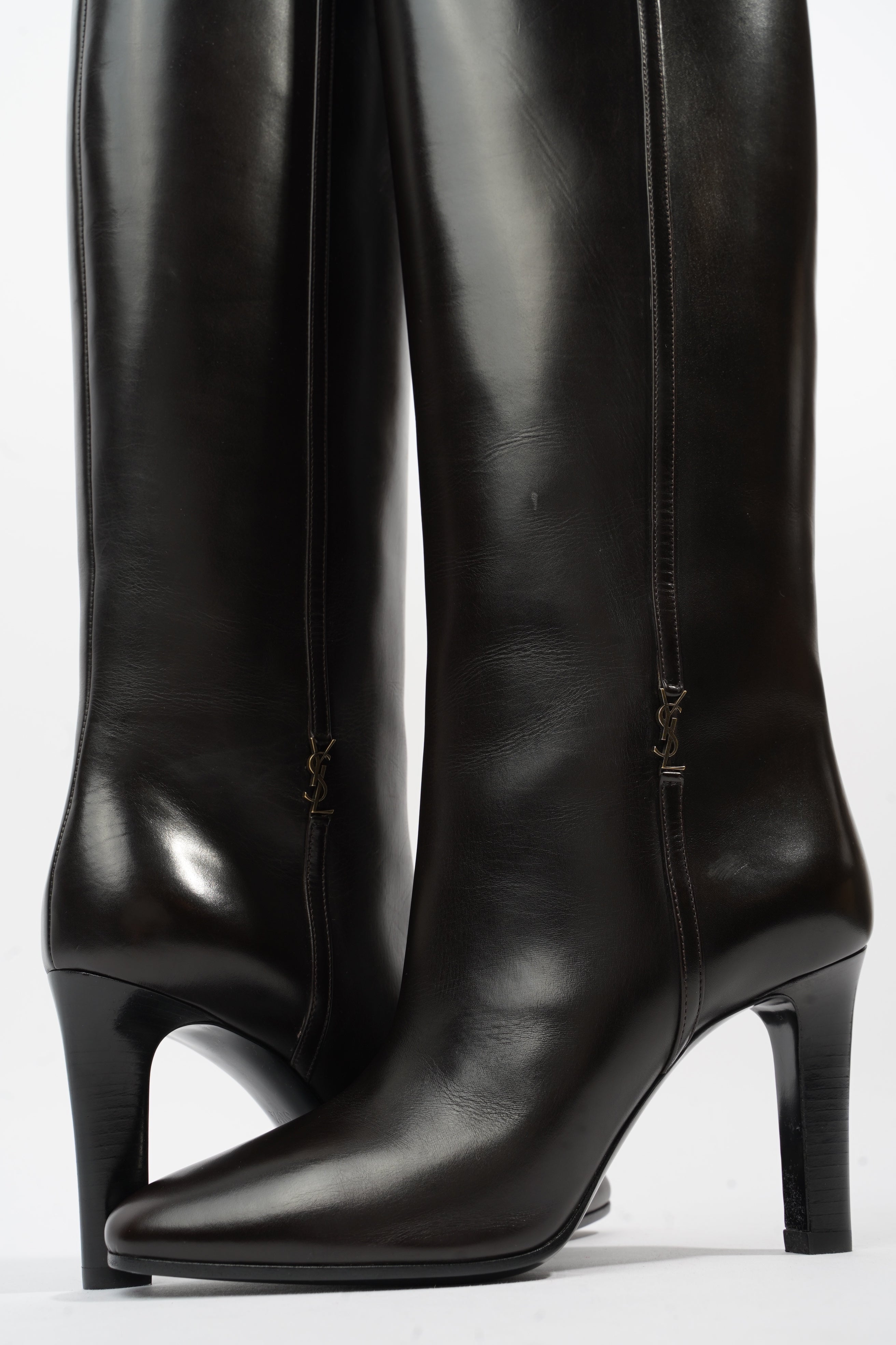 Saint Laurent Boots 110 Black Leather EU 38.5 UK 5.5