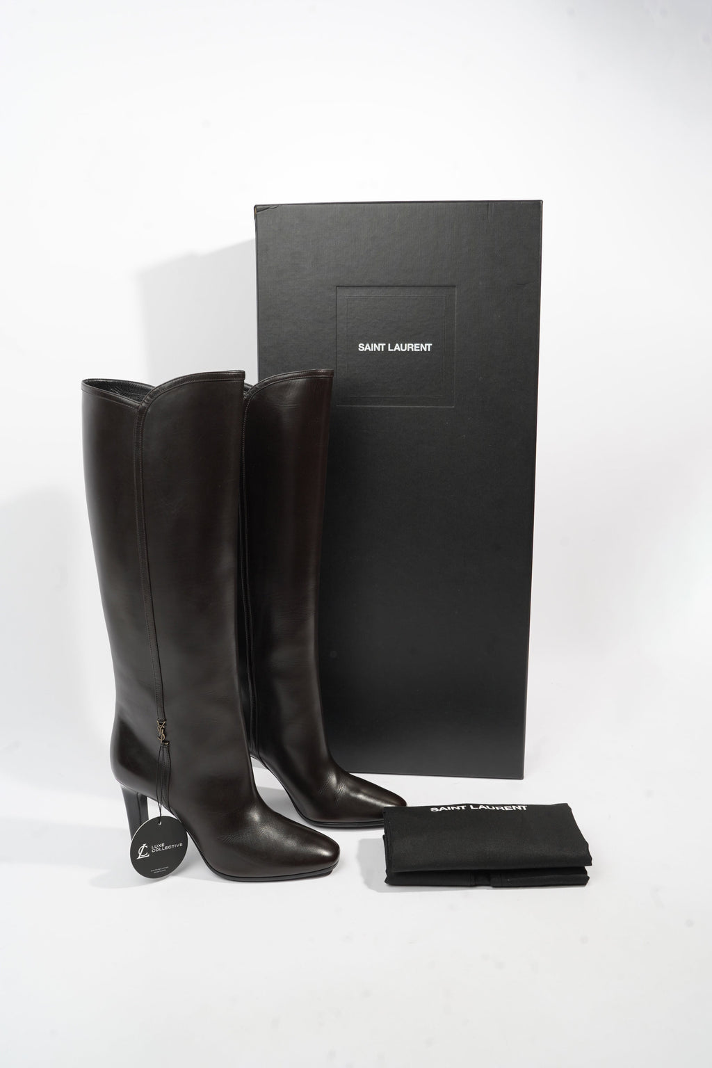 Saint Laurent Boots 110 Black Leather EU 38.5 UK 5.5