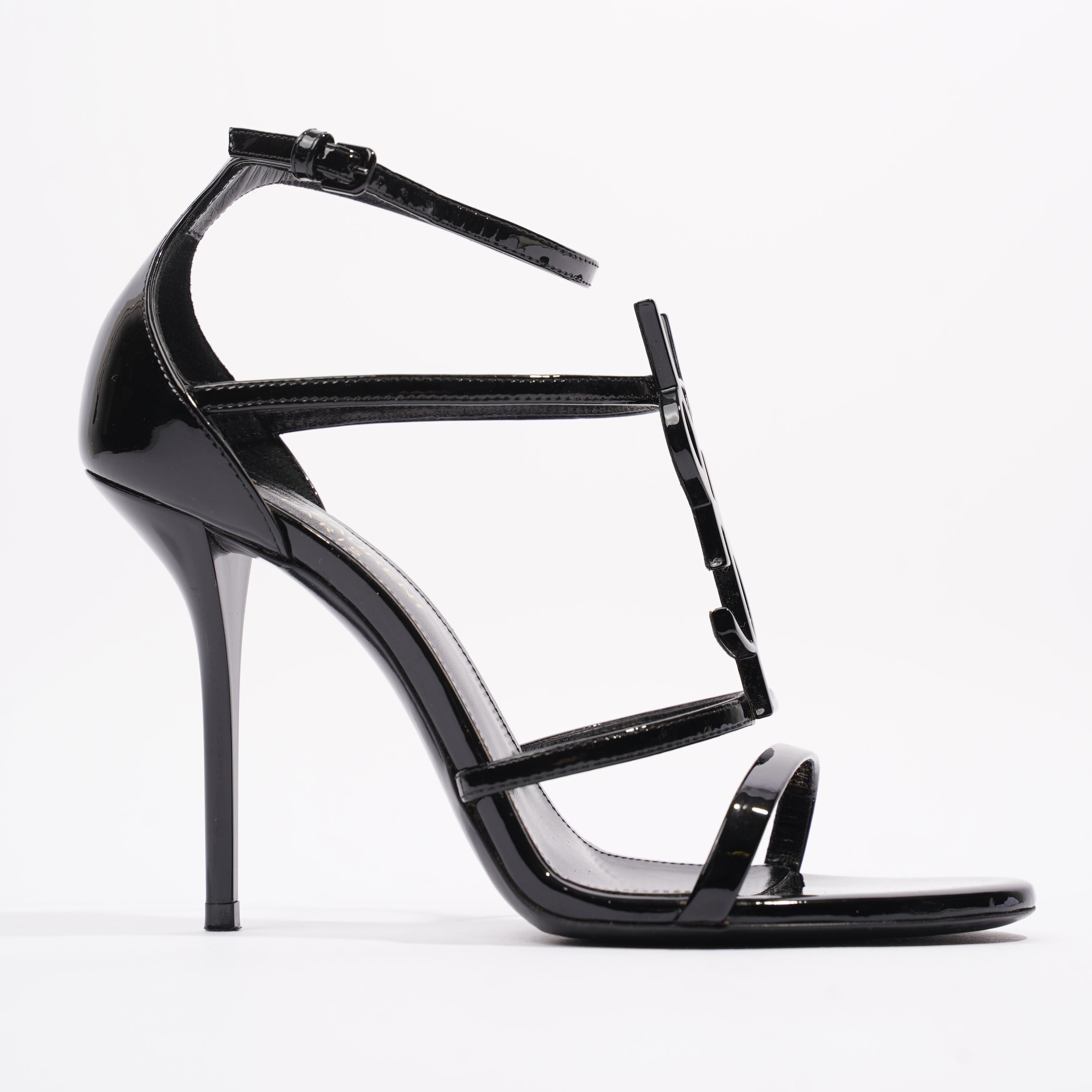 Saint Laurent Cassandra Black Patent Leather EU 36 UK 3