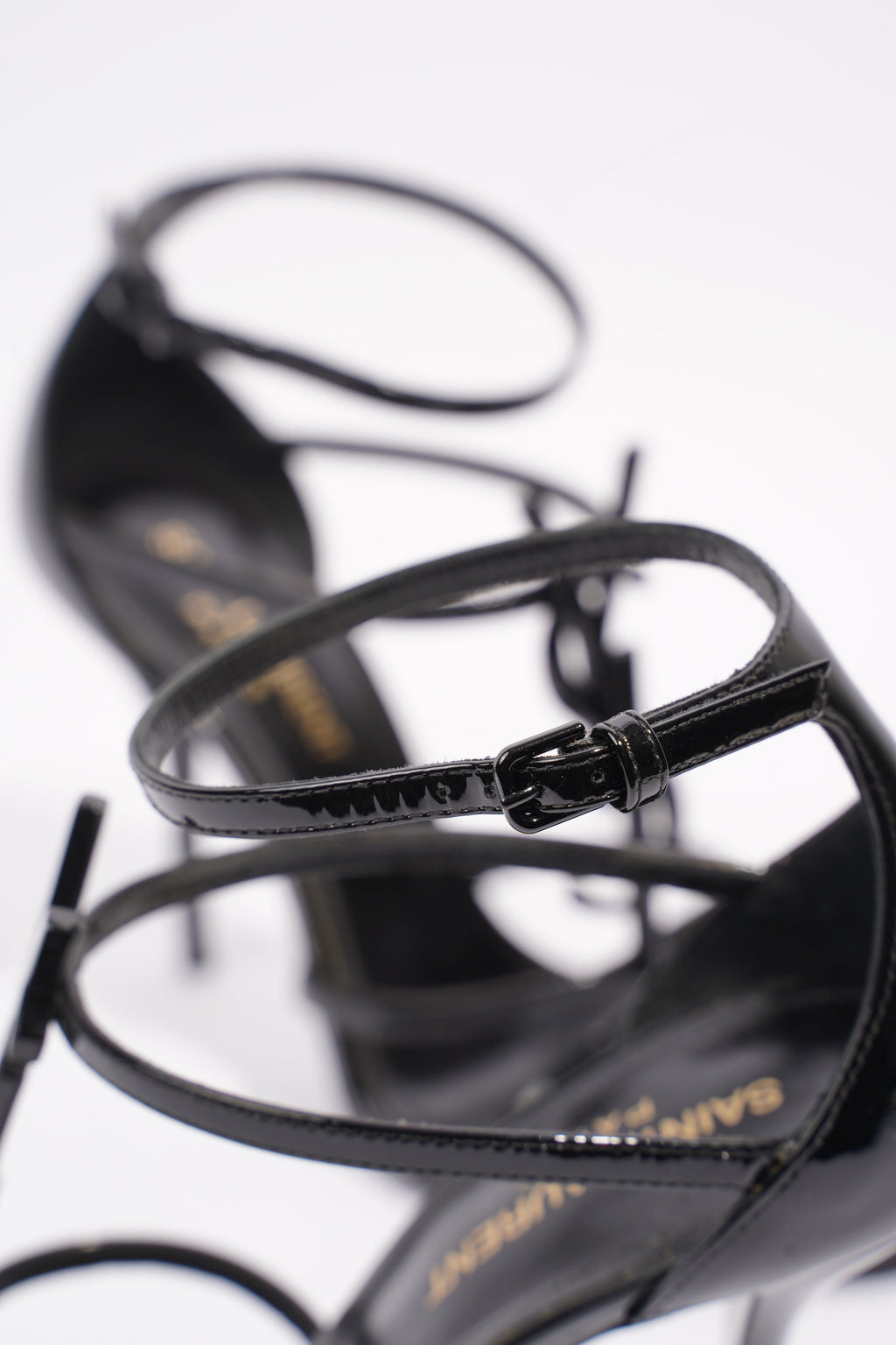 Saint Laurent Cassandra Black Patent Leather EU 36 UK 3