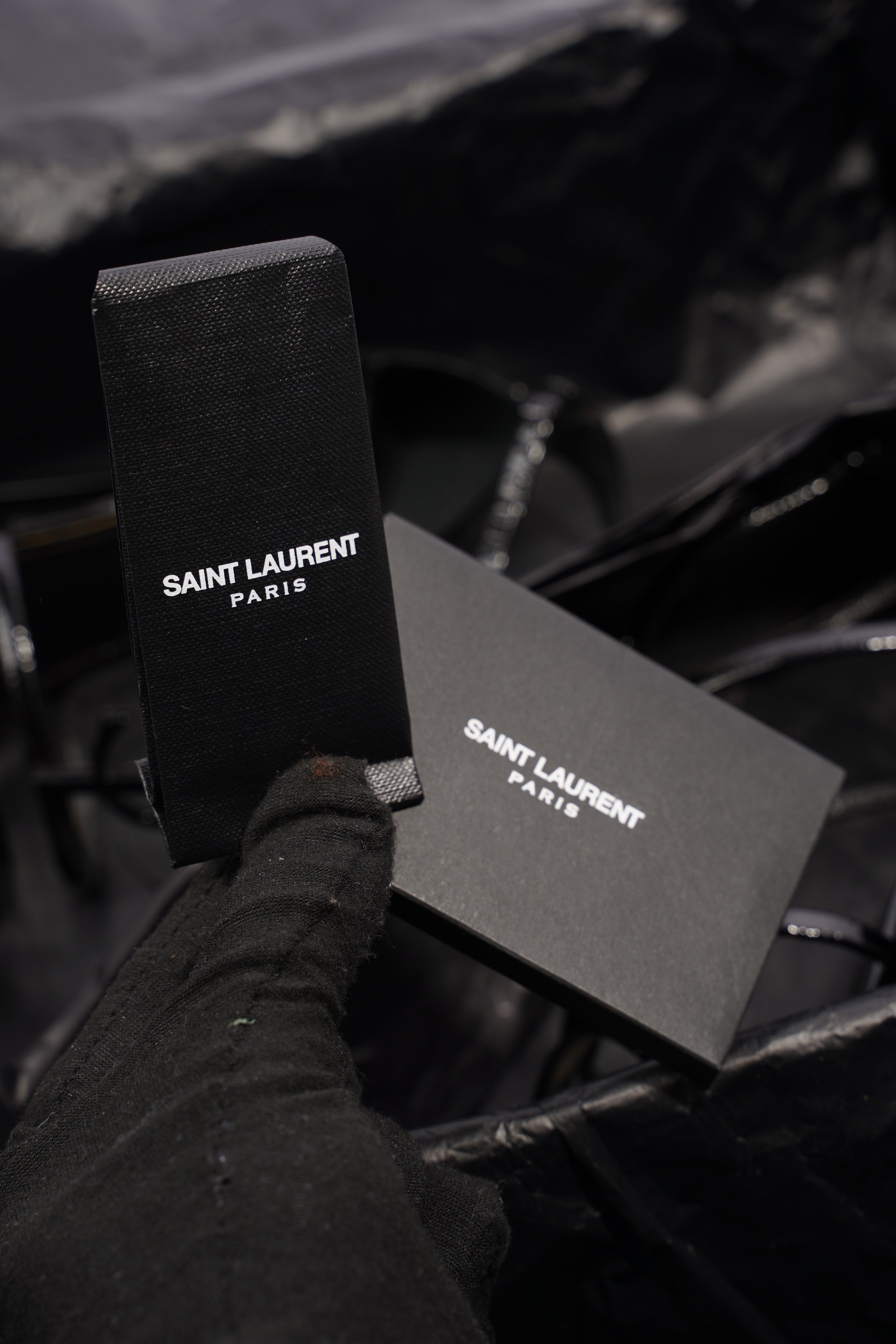 Saint Laurent Cassandra Black Patent Leather EU 36 UK 3
