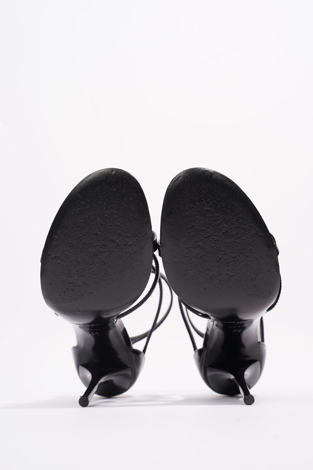 Saint Laurent Cassandra Black Patent Leather EU 36 UK 3