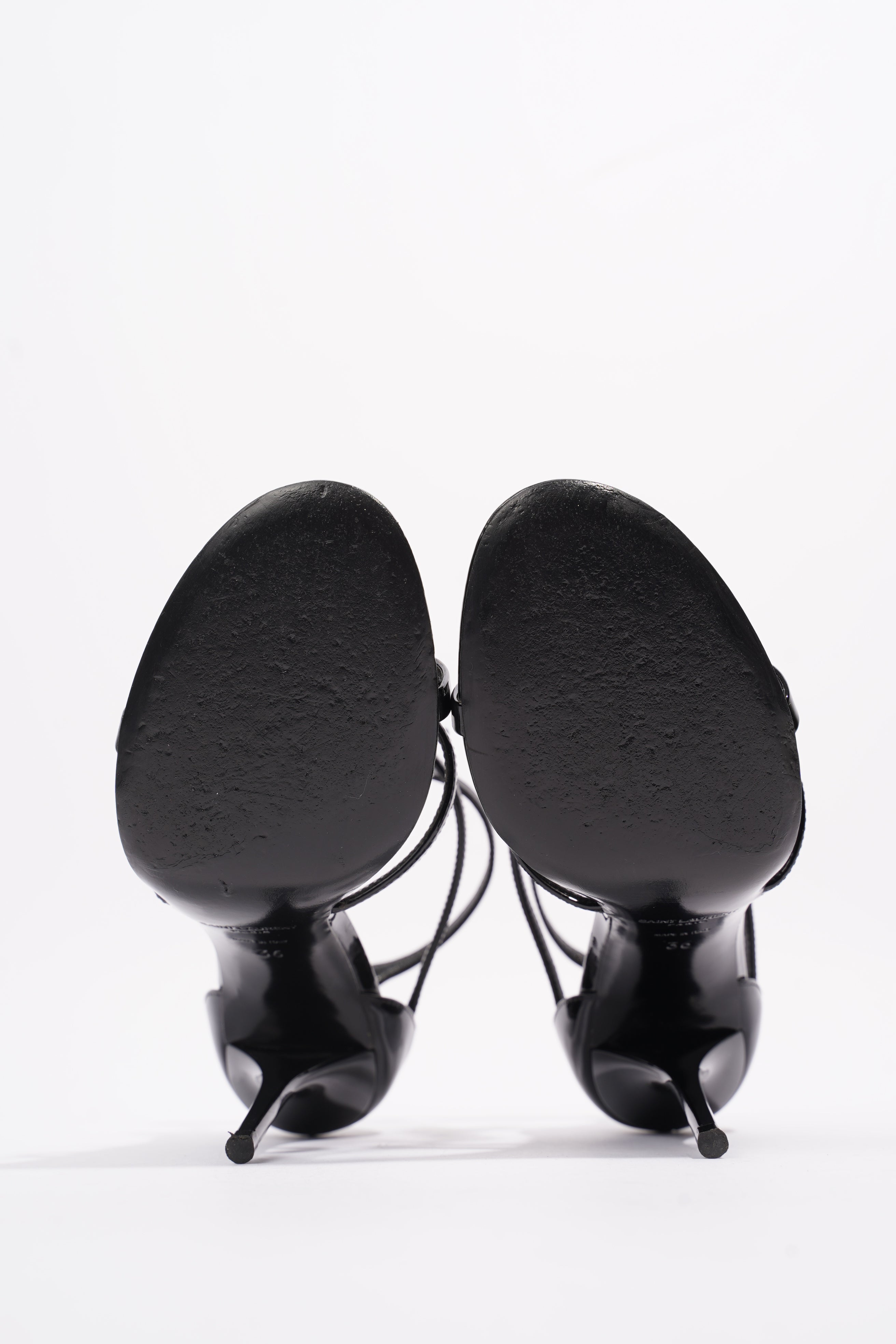Saint Laurent Cassandra Black Patent Leather EU 36 UK 3