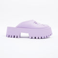 Gucci Platform Perforated G Sandal Lilac Rubber EU 38 UK 5