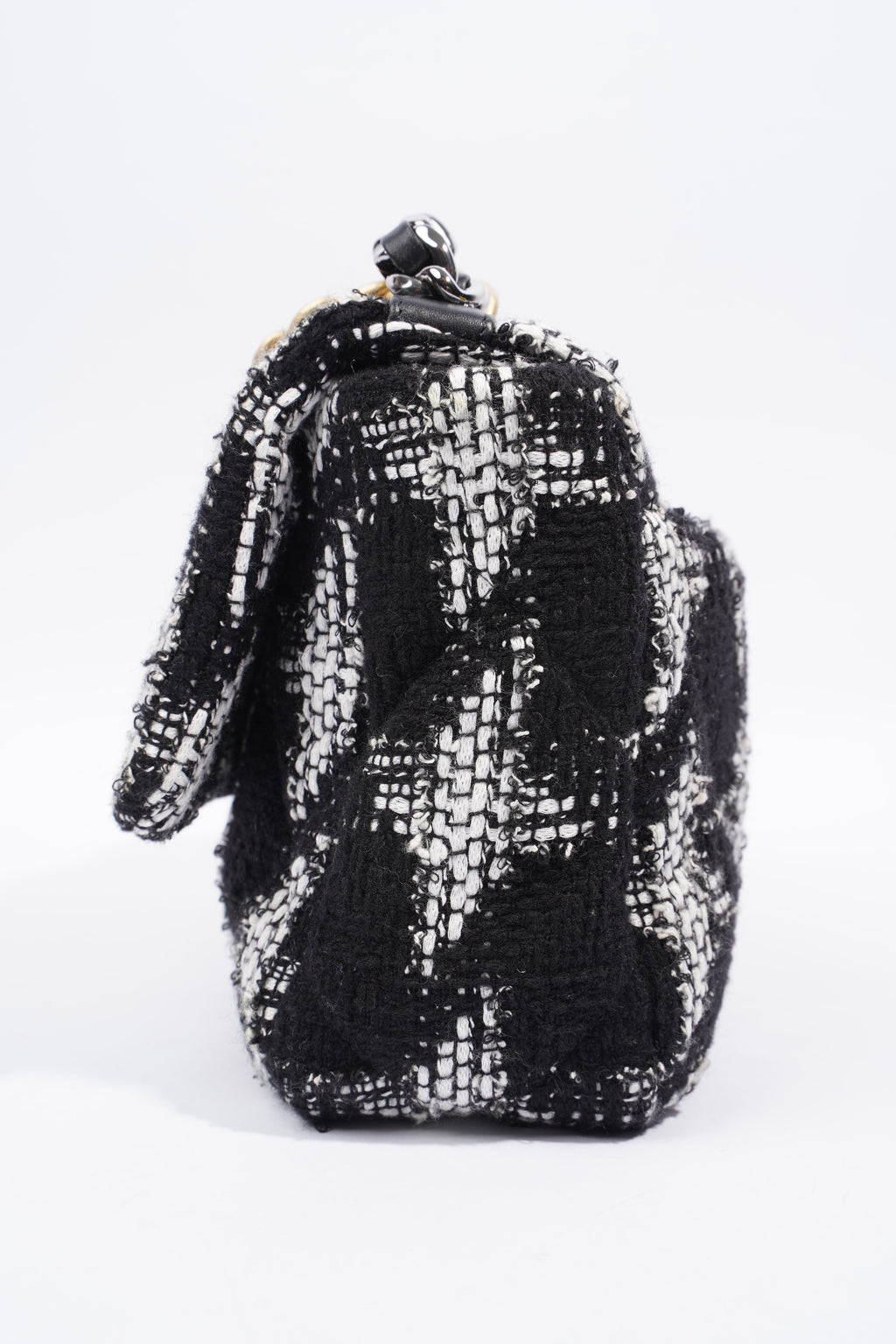 Chanel 19 Black / White Tweed Small