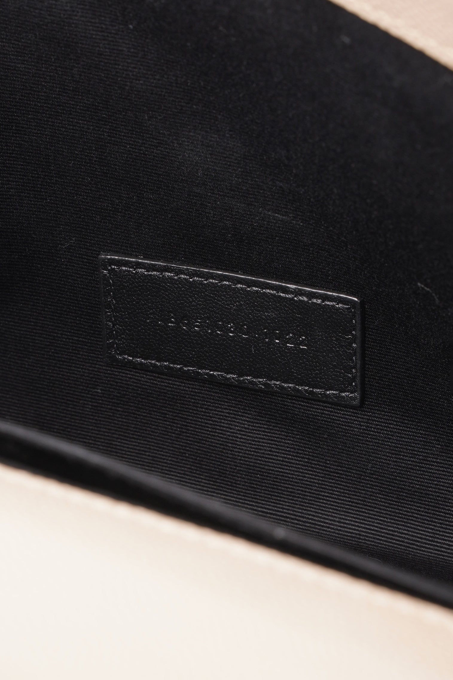 Saint Laurent Envelope Flap Pouch Greyish Brown Embossed Leather