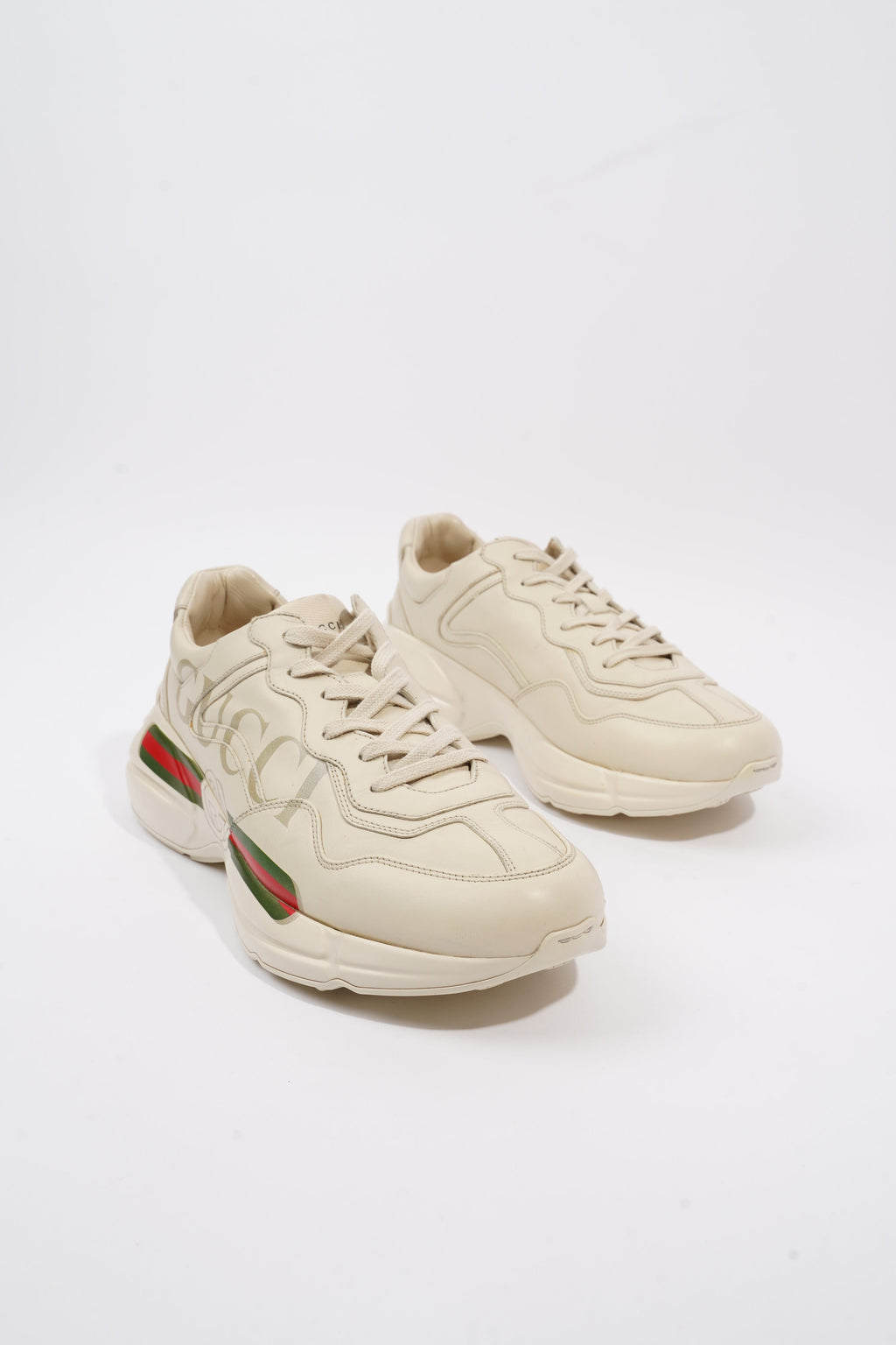 Gucci Rhyton Ivory Leather EU 43 UK 9