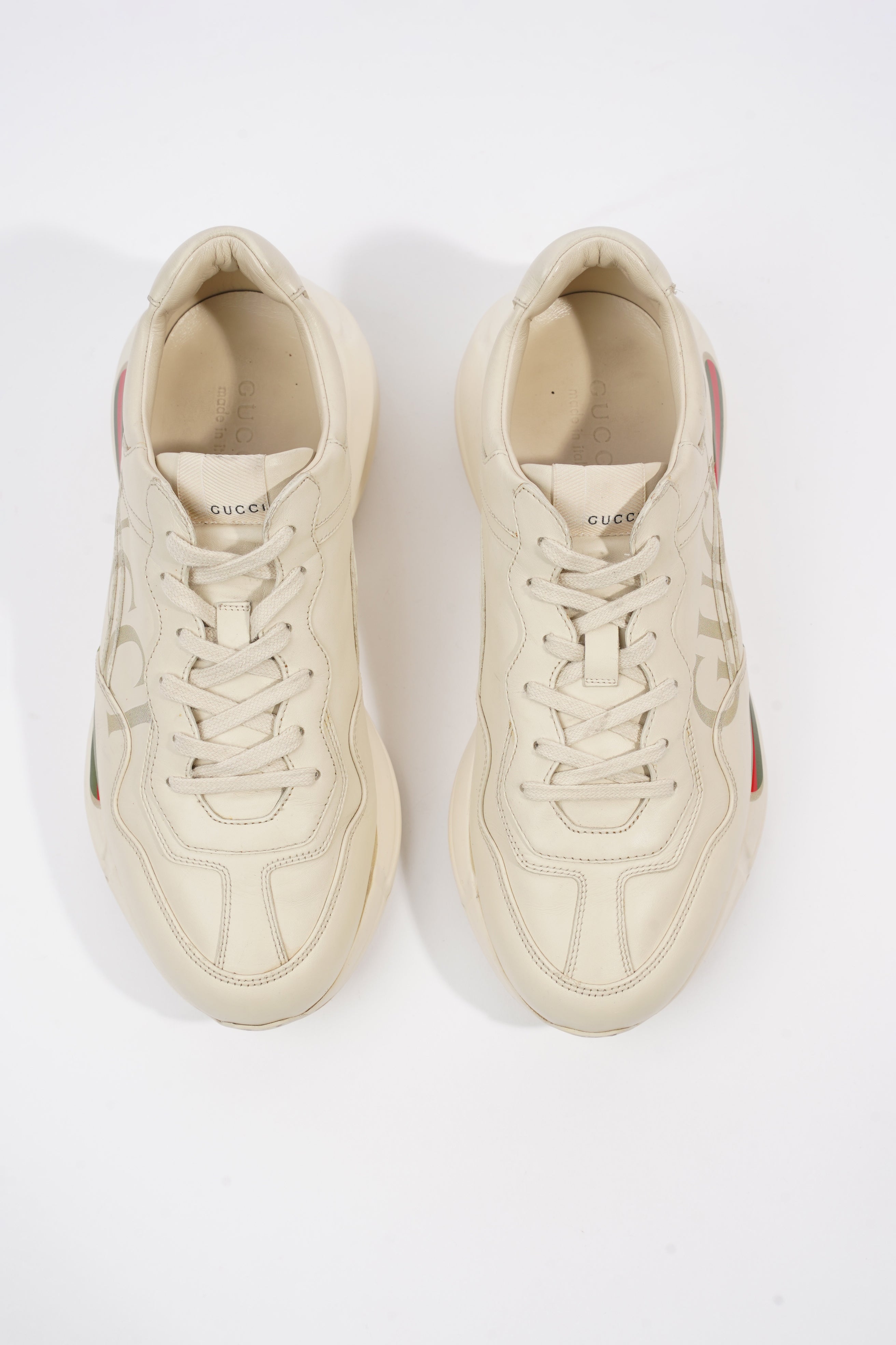 Gucci Rhyton Ivory Leather EU 43 UK 9