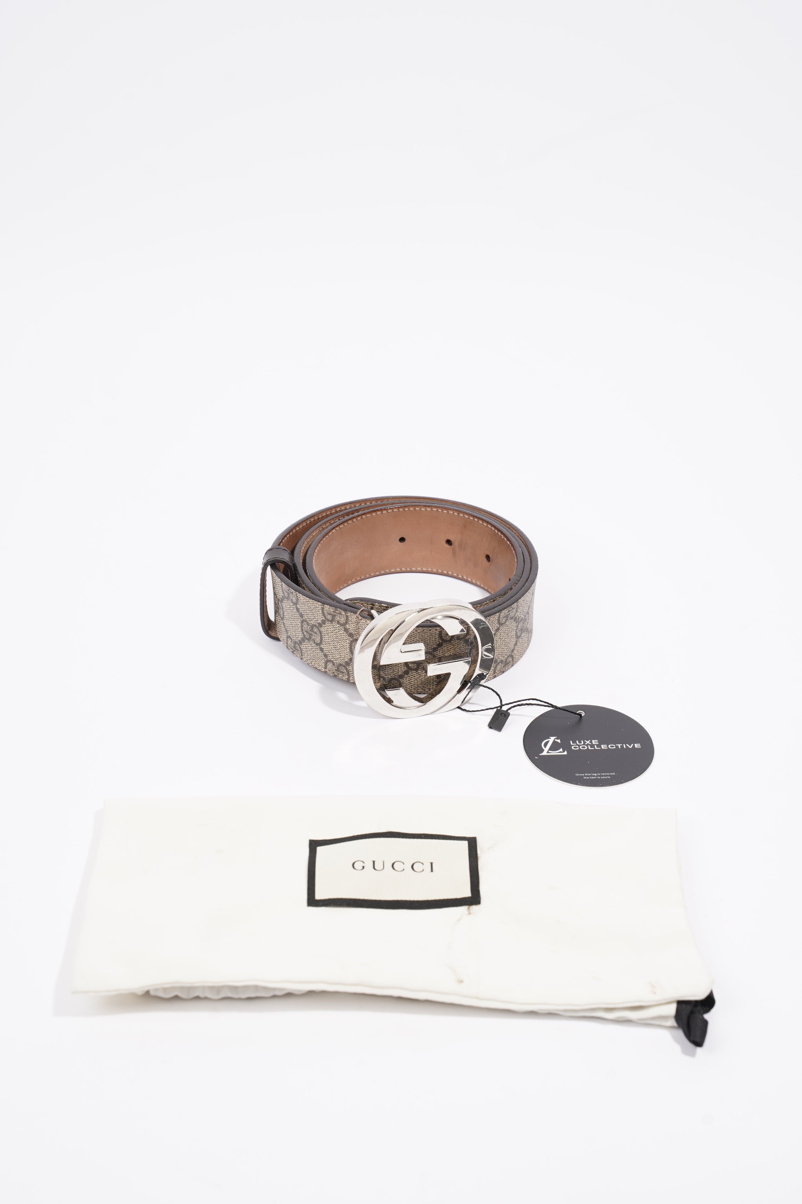 Gucci GG Belt GG Supreme Coated Canvas 95cm 38"