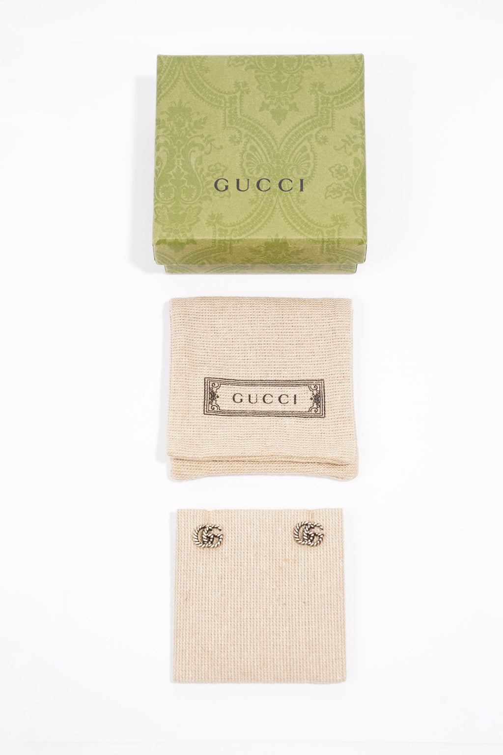 Gucci GG Earrings Silver Silver Sterling
