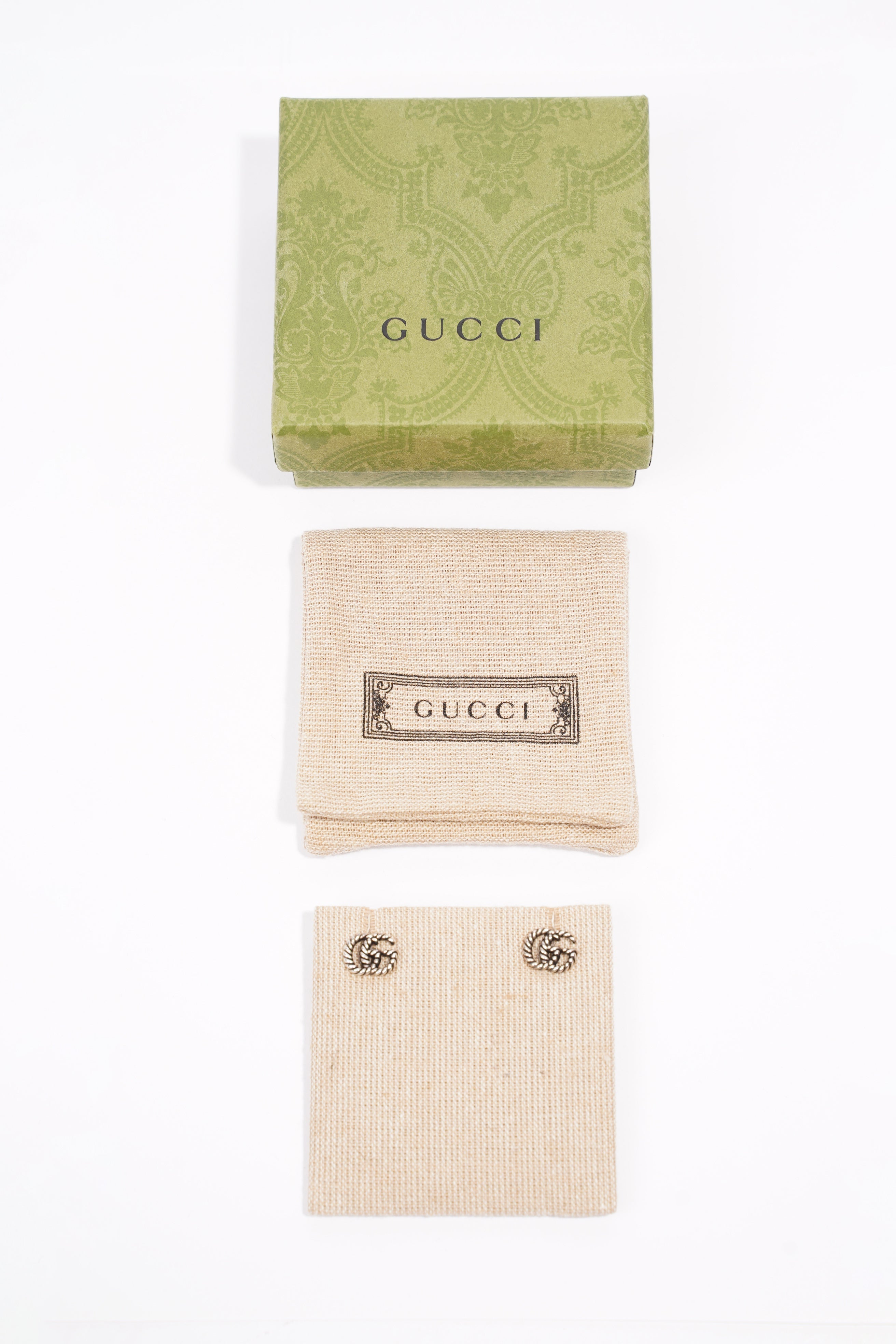 Gucci GG Earrings Silver Silver Sterling