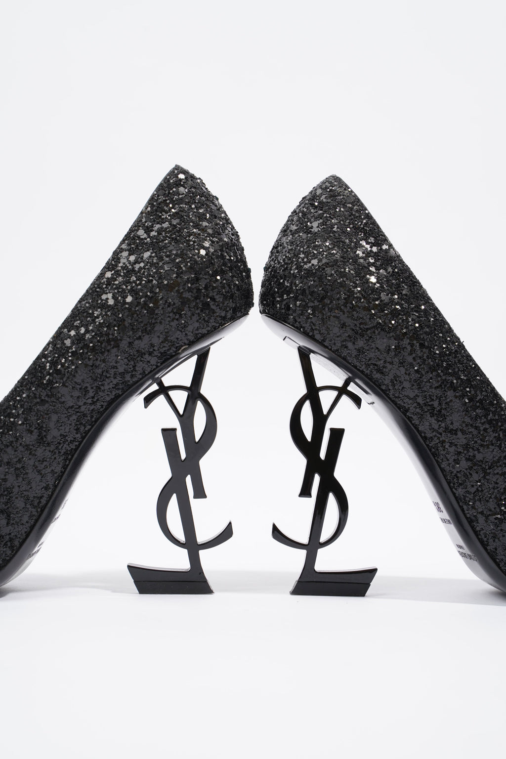 Saint Laurent Opyum Glitter Black Glitter EU 38.5 UK 5.5