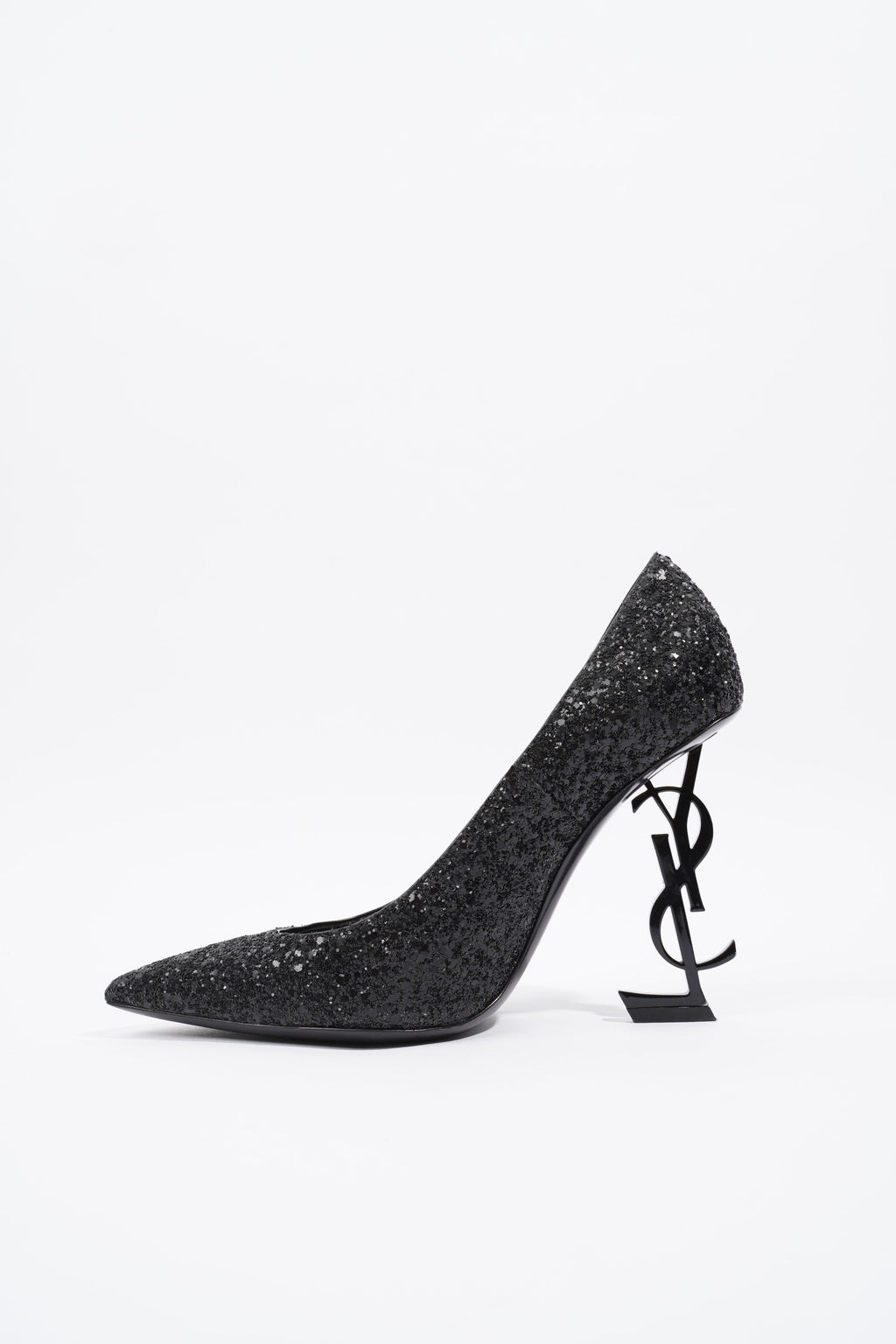Saint Laurent Opyum Glitter Black Glitter EU 38.5 UK 5.5
