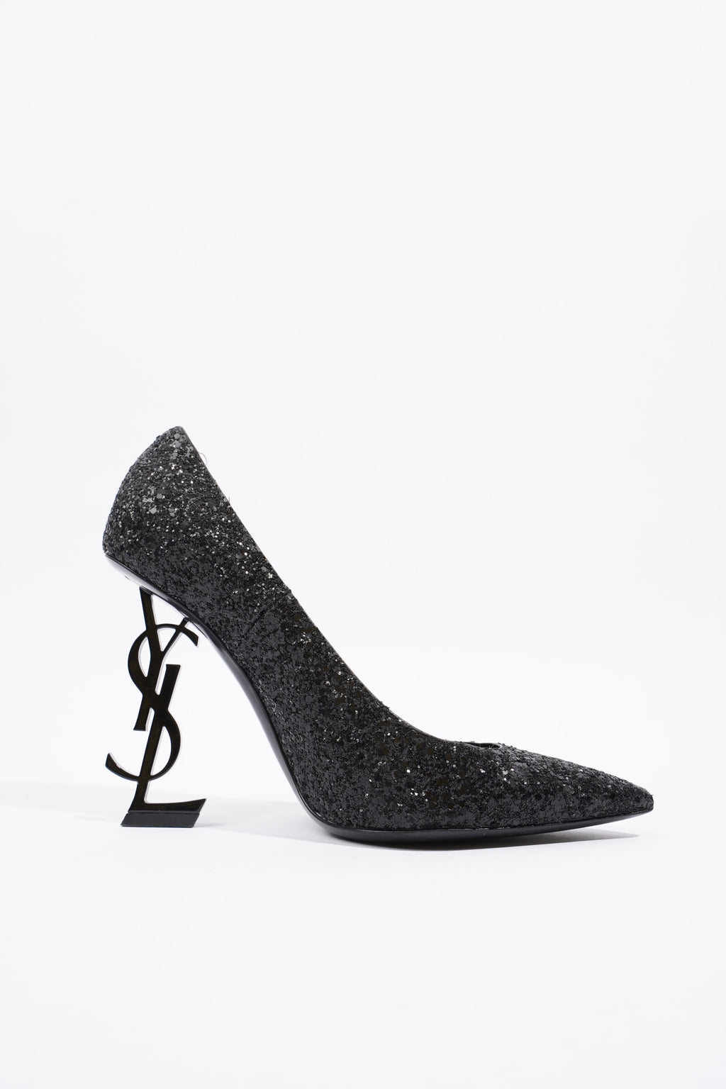 Saint Laurent Opyum Glitter Black Glitter EU 38.5 UK 5.5