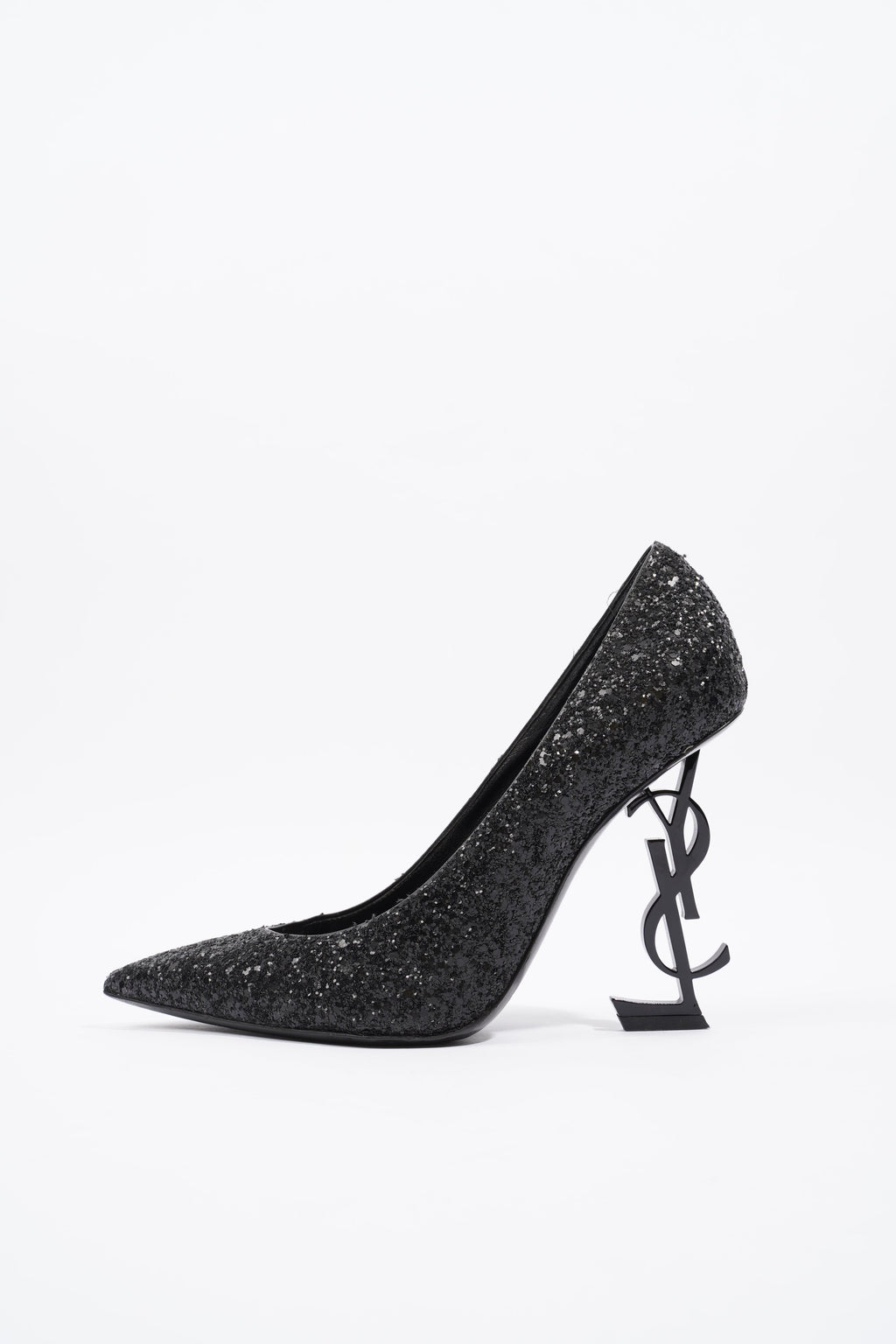 Saint Laurent Opyum Glitter Black Glitter EU 38.5 UK 5.5