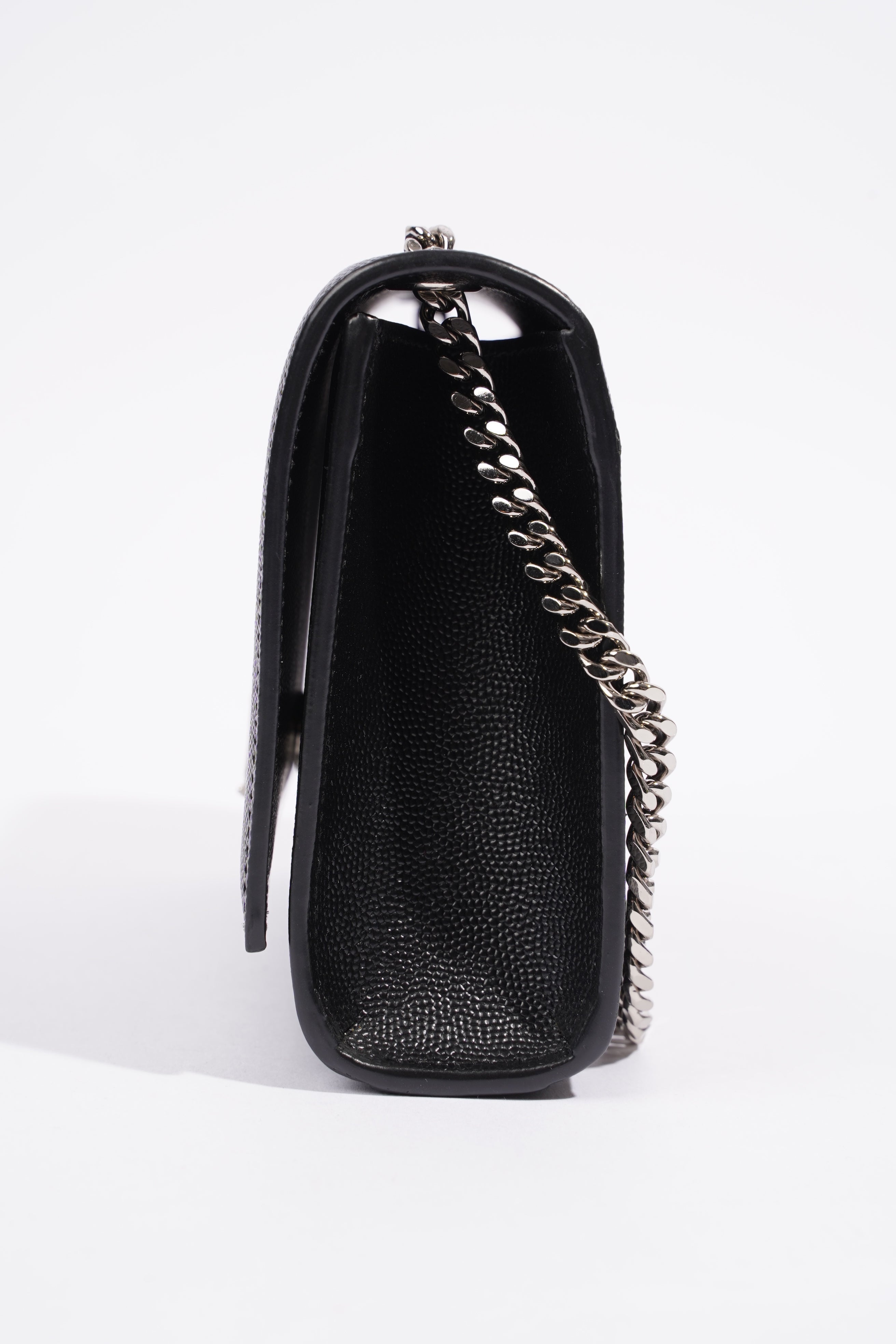 Saint Laurent Small Kate Black Grained Leather