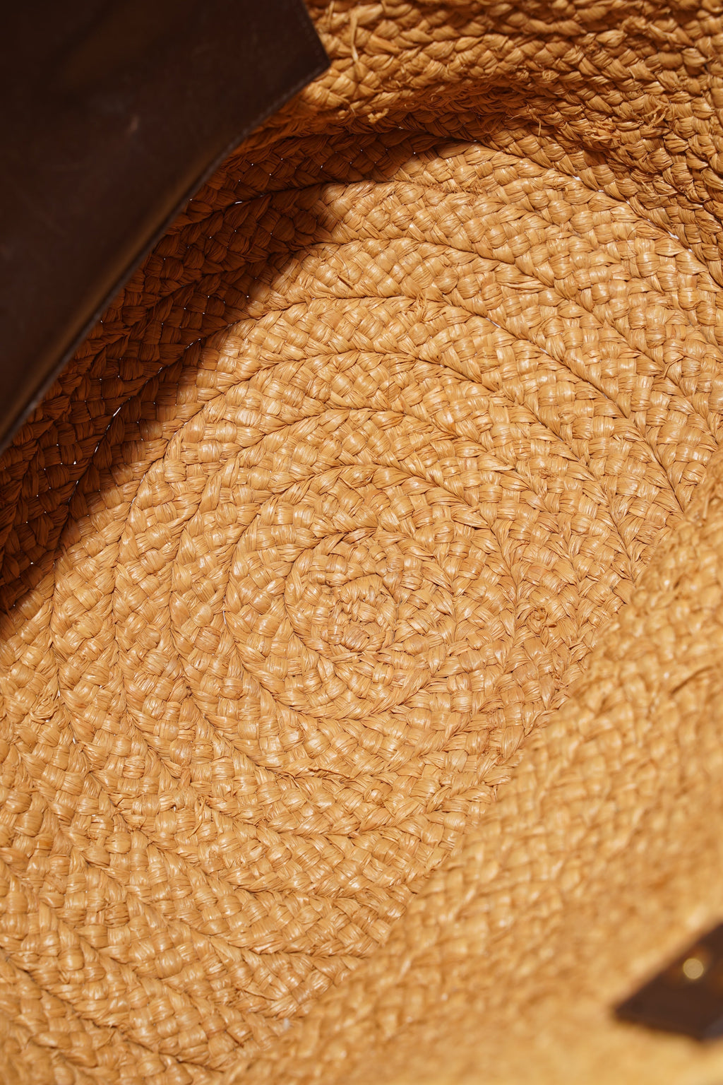 Saint Laurent Panier Tote Bag Beige Raffia Medium