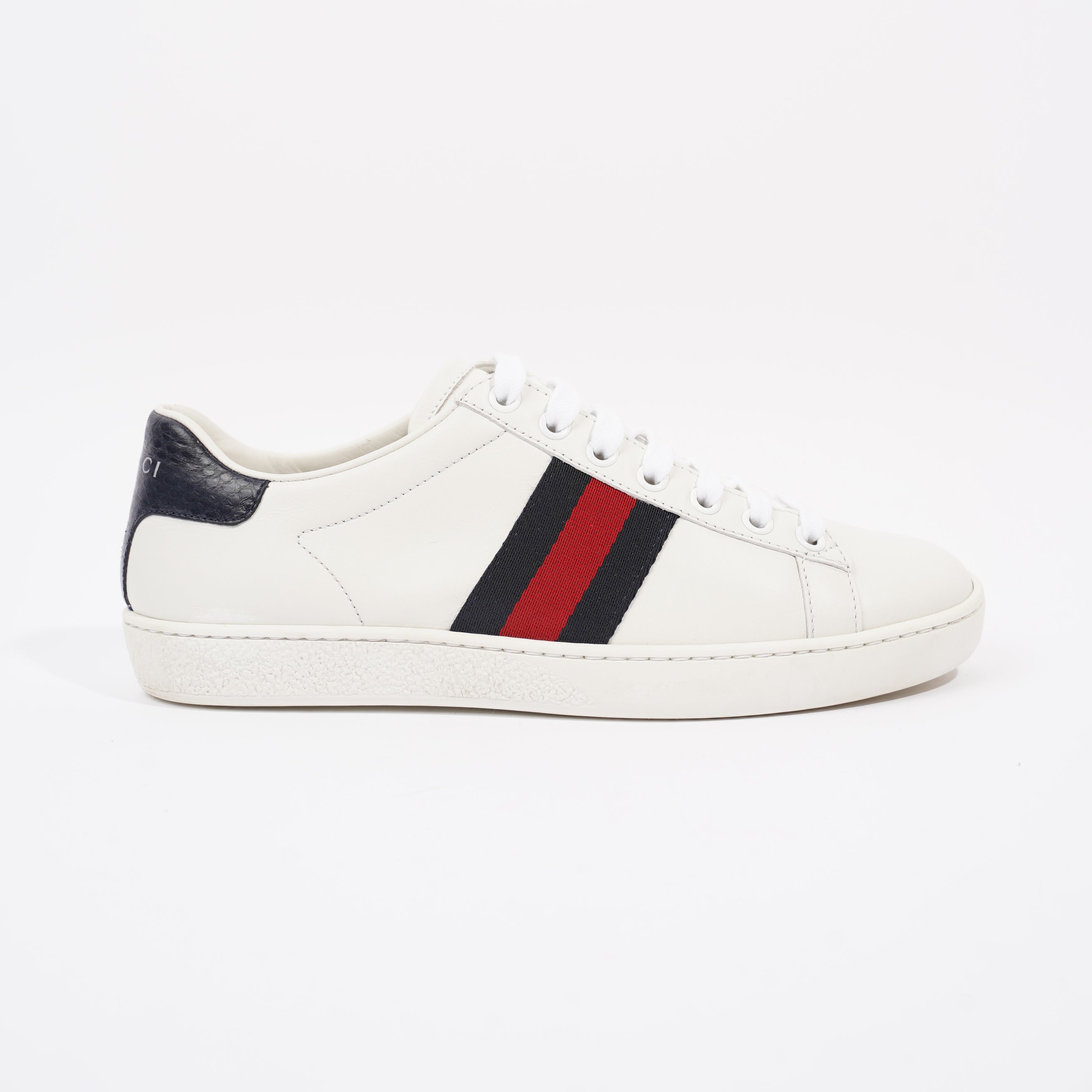 Gucci Ace White / Navy / Red Leather EU 36 UK 3