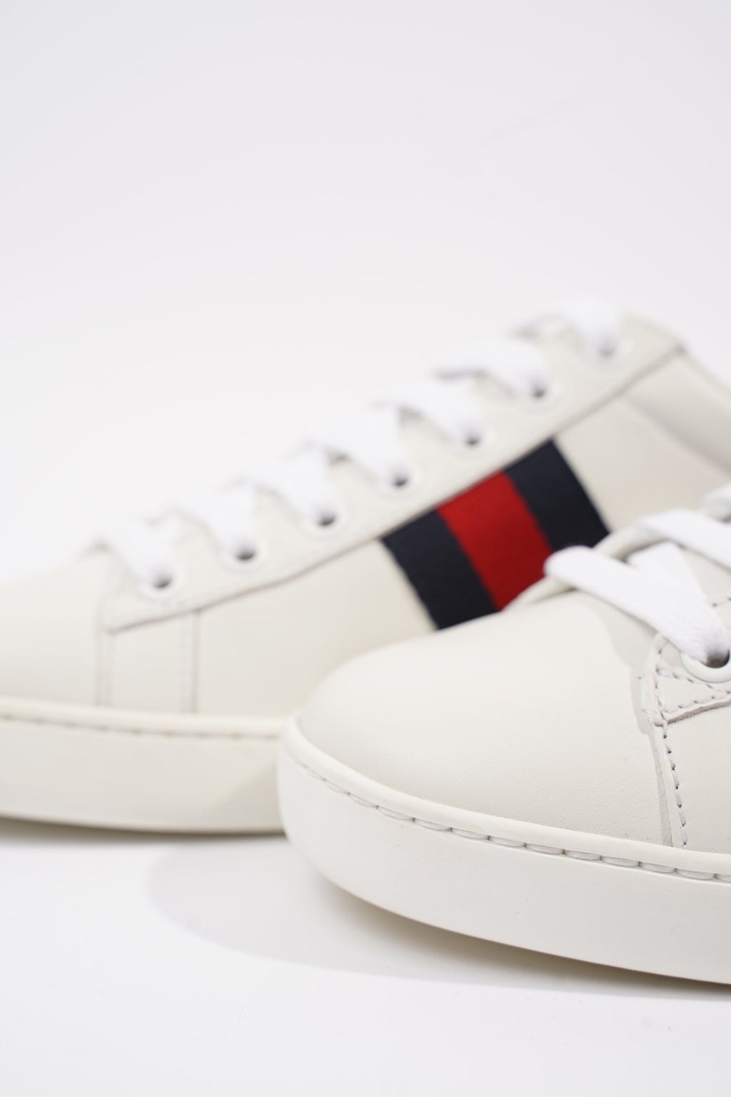 Gucci Ace White / Navy / Red Leather EU 36 UK 3