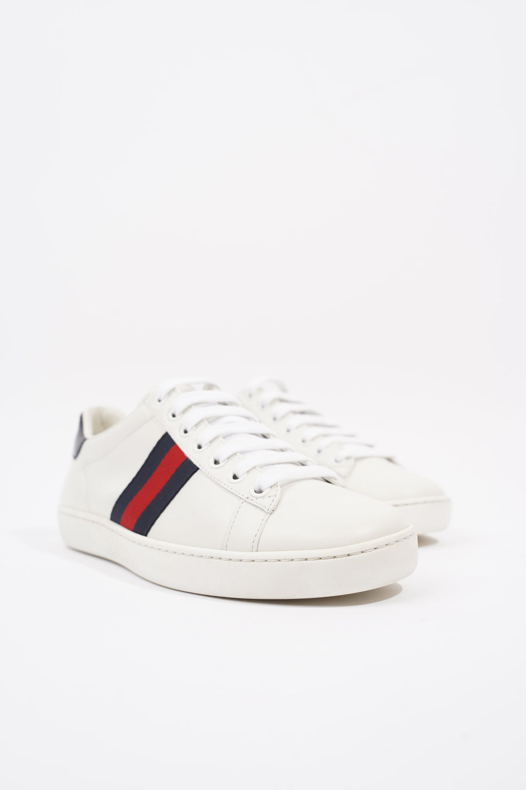 Gucci Ace White / Navy / Red Leather EU 36 UK 3