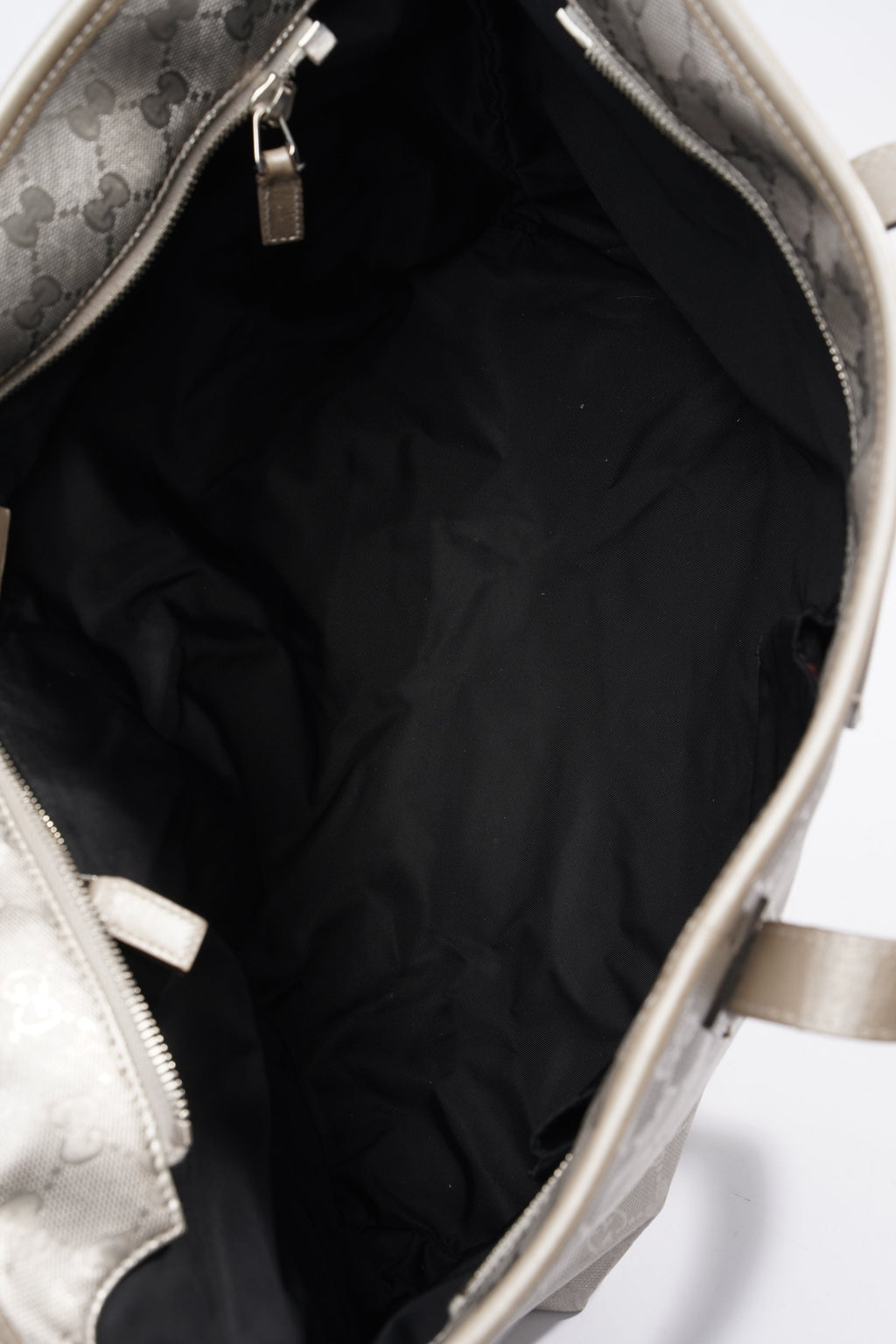 Gucci GG Imprime Tote Silver PVC