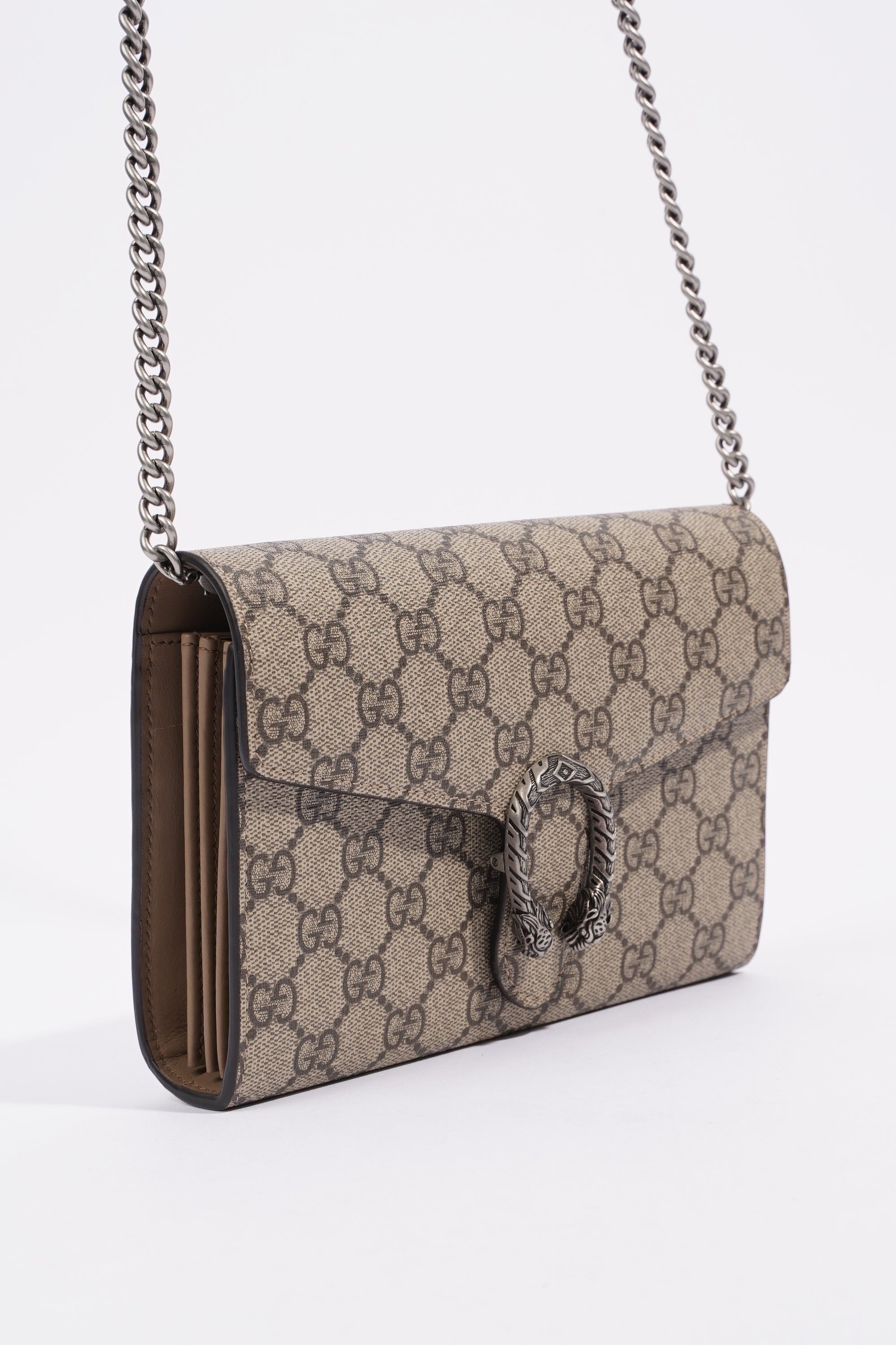 Gucci Dionysus Chain Wallet Supreme Coated Canvas