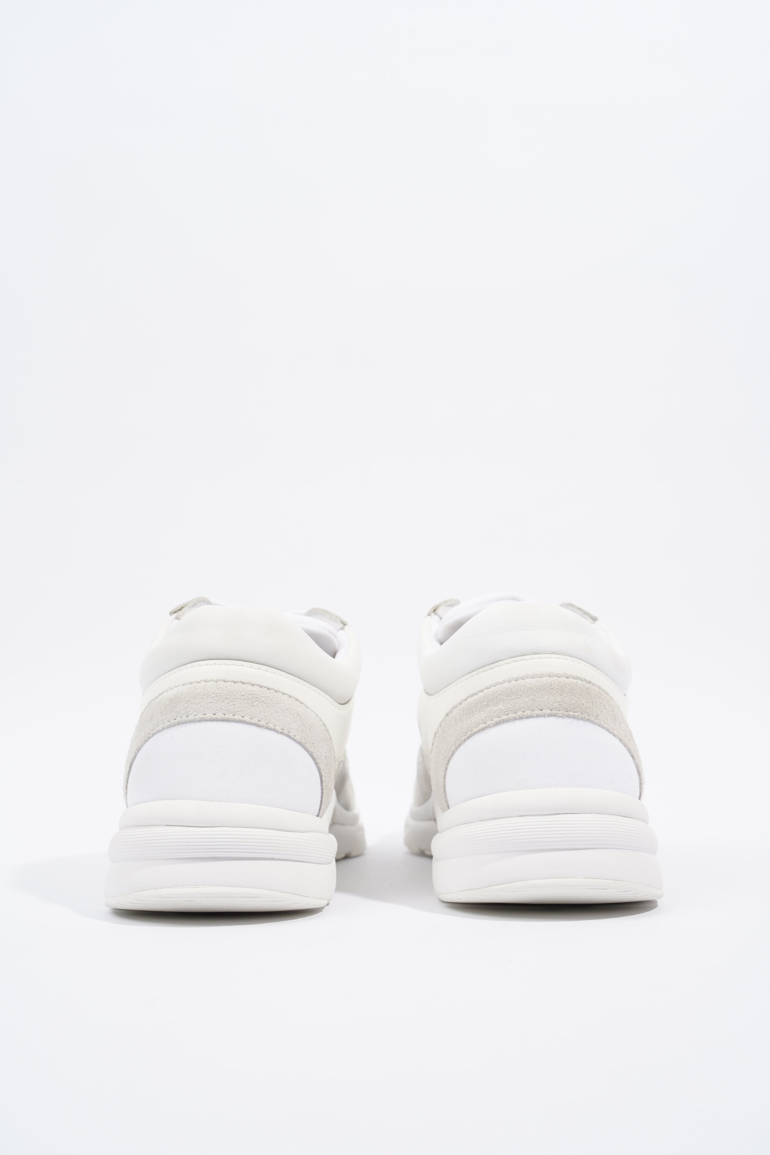 Chanel CC Logo Sneaker White Suede EU 38 UK 5