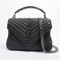 Saint Laurent College Medium Black Leather