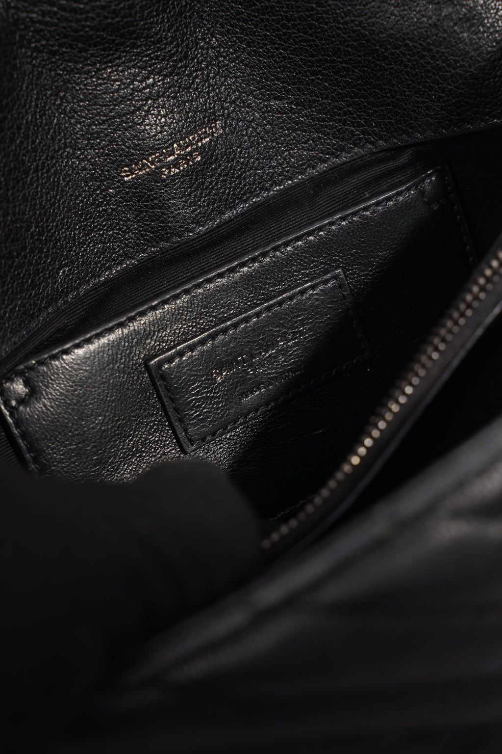Saint Laurent College Medium Black Leather