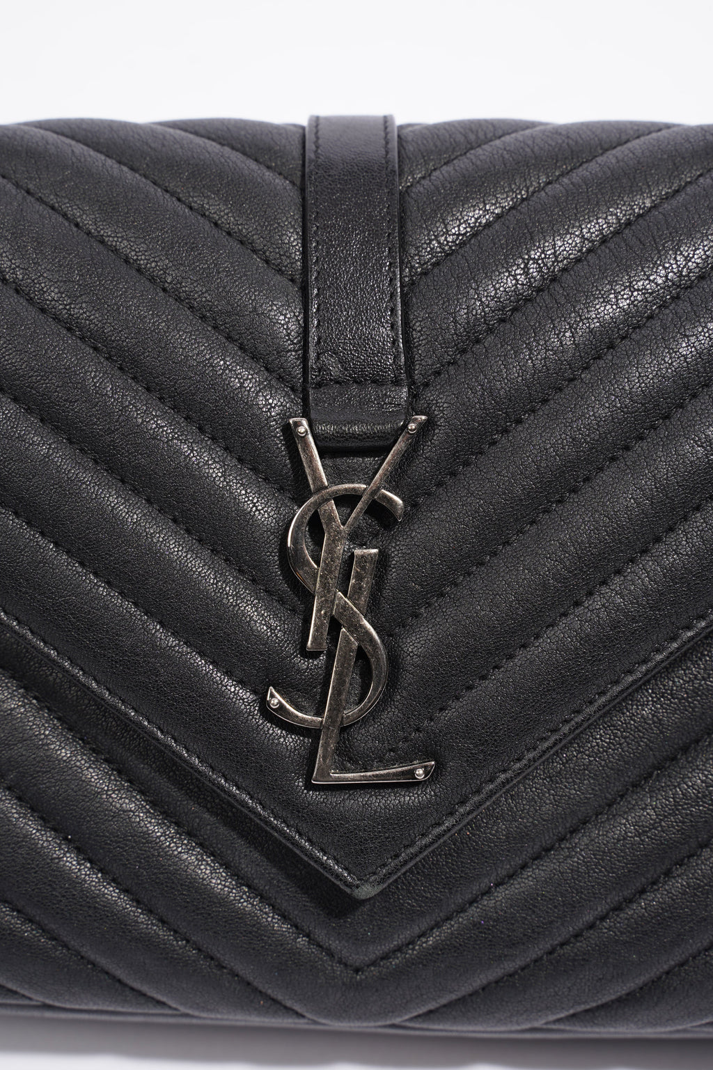 Saint Laurent College Medium Black Leather