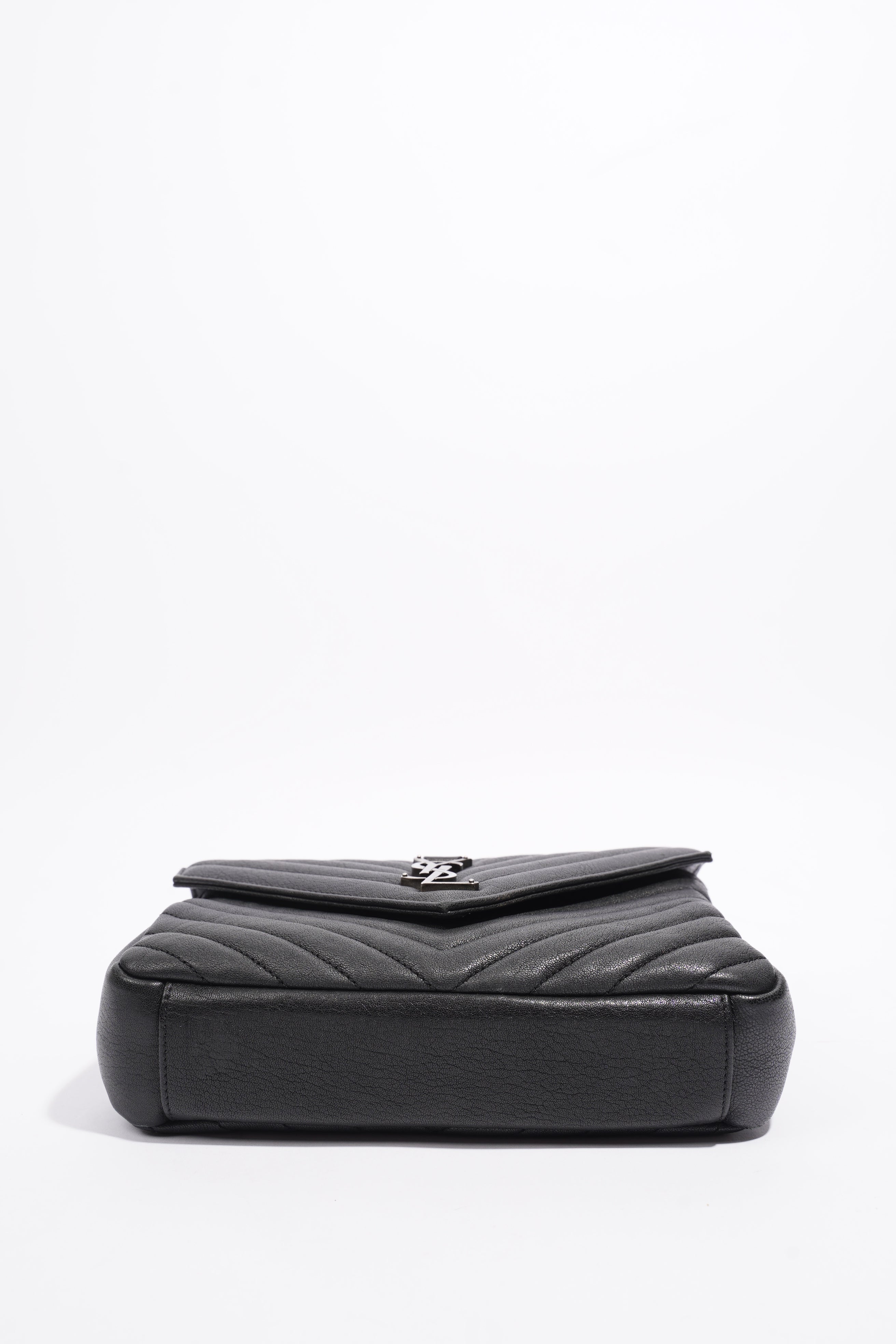 Saint Laurent College Medium Black Leather