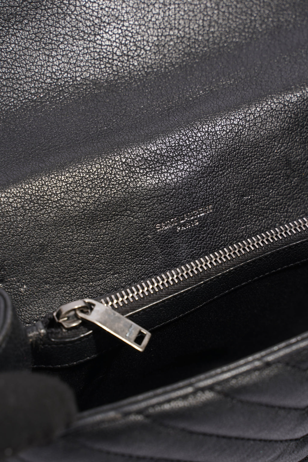 Saint Laurent College Medium Black Leather