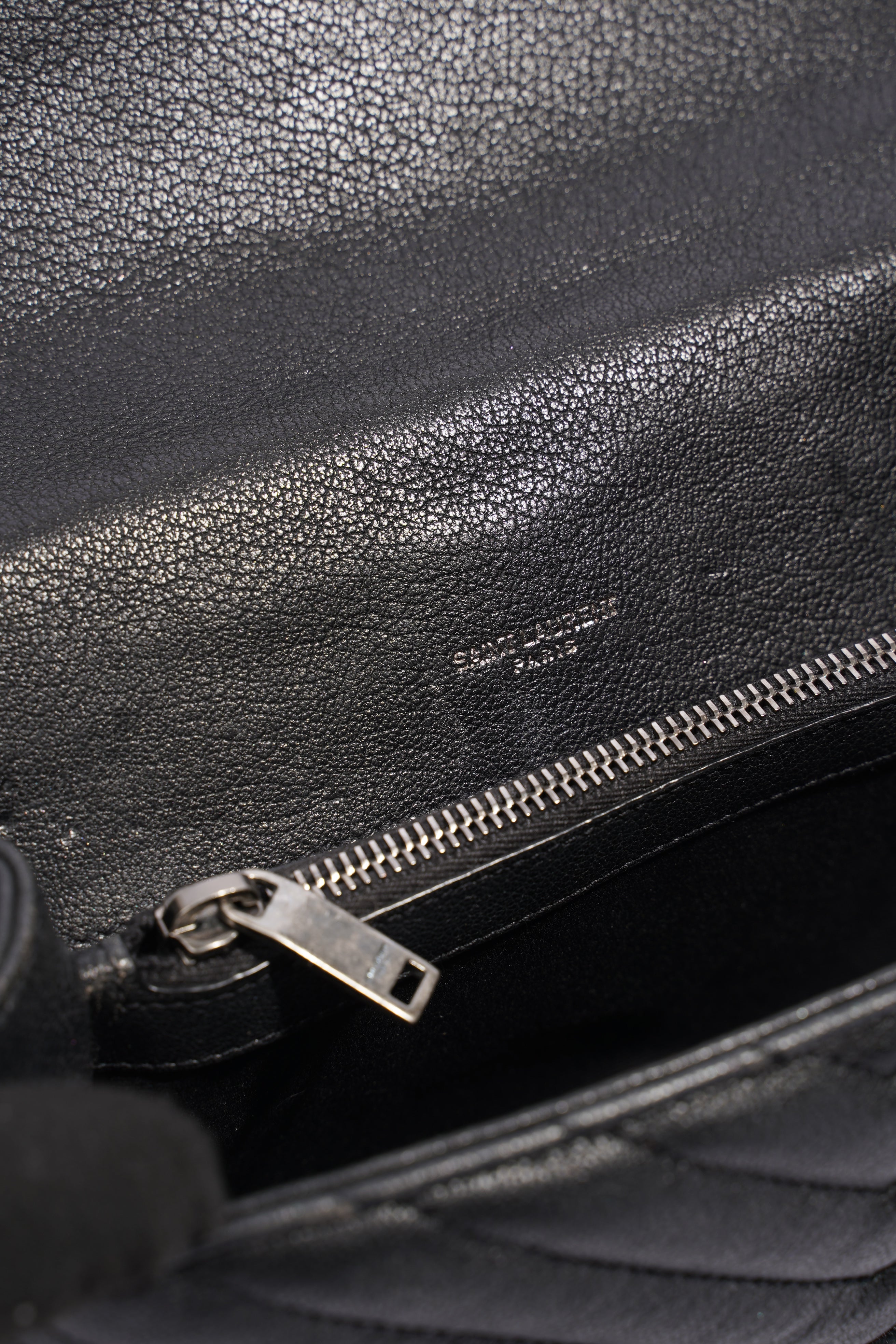 Saint Laurent College Medium Black Leather