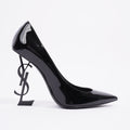 Saint Laurent Opyum Heels 110 Black Patent Leather EU 40 UK 7
