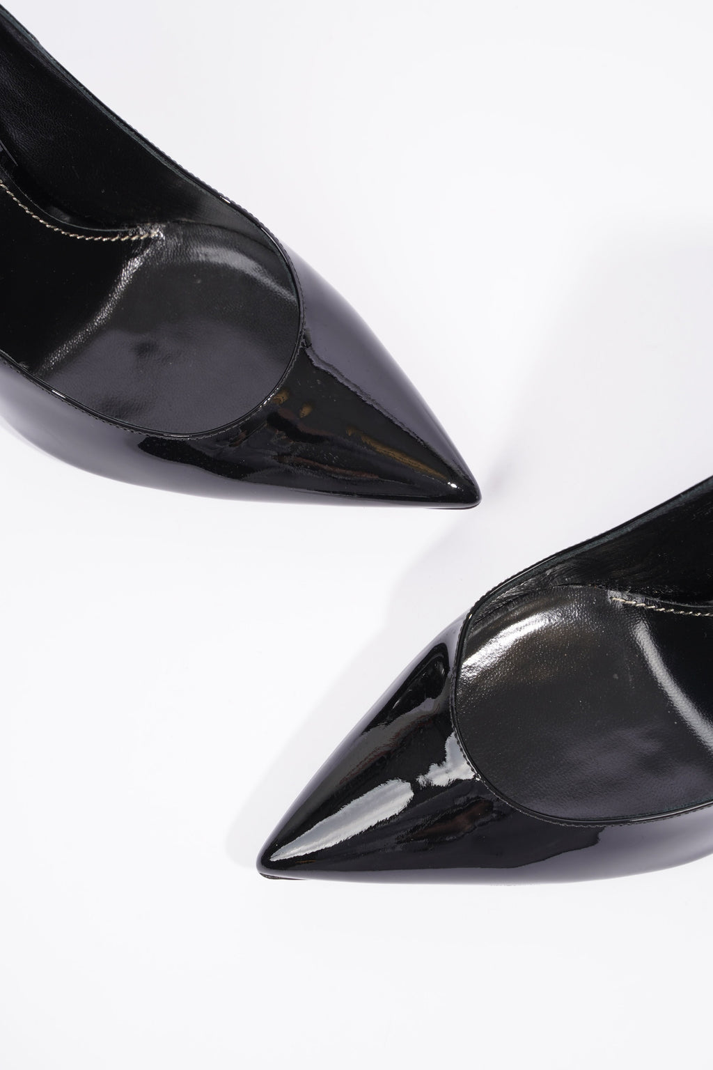 Saint Laurent Opyum Heels 110 Black Patent Leather EU 40 UK 7