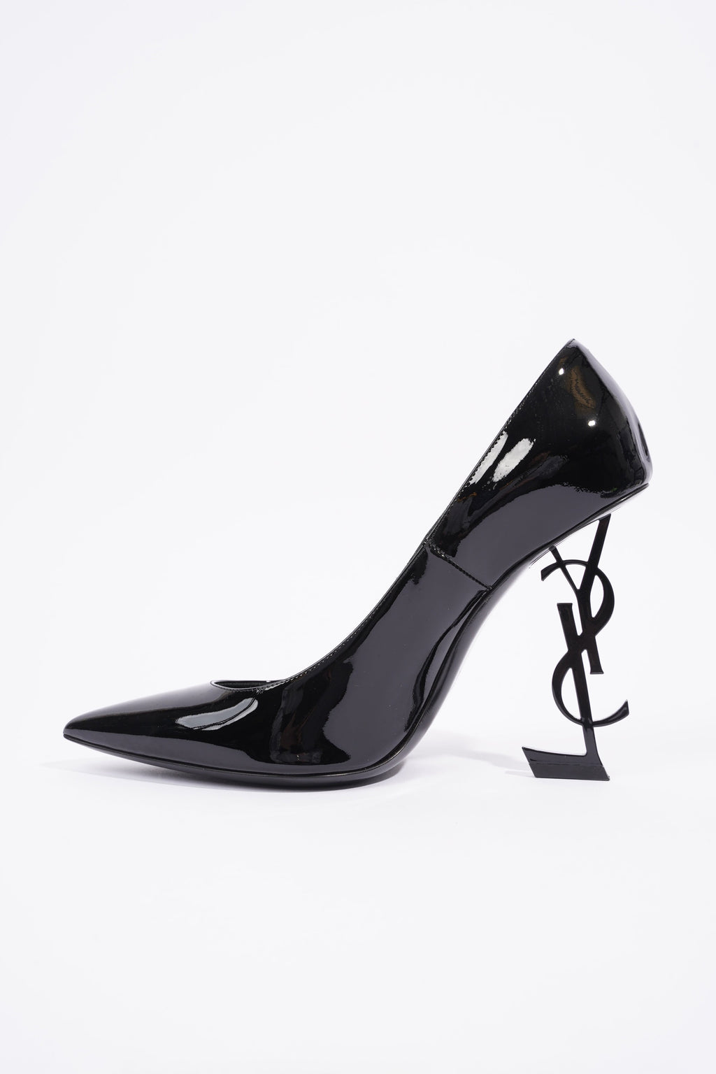 Saint Laurent Opyum Heels 110 Black Patent Leather EU 40 UK 7